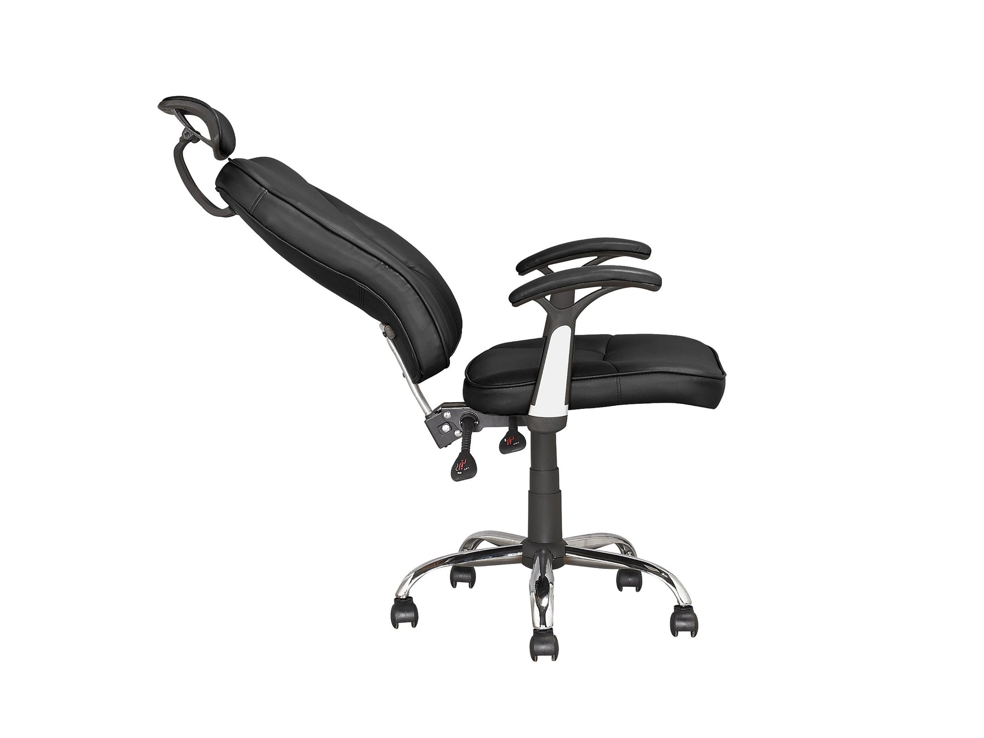 black Reclining Office Chair Brooks Collection product image by CorLiving#color_black