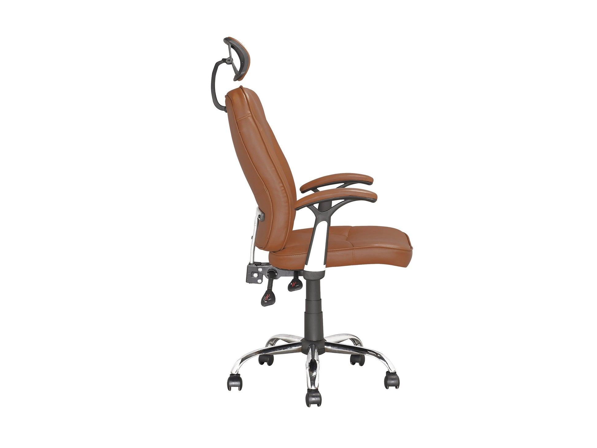 light brown Reclining Office Chair Brooks Collection product image by CorLiving#color_light-brown