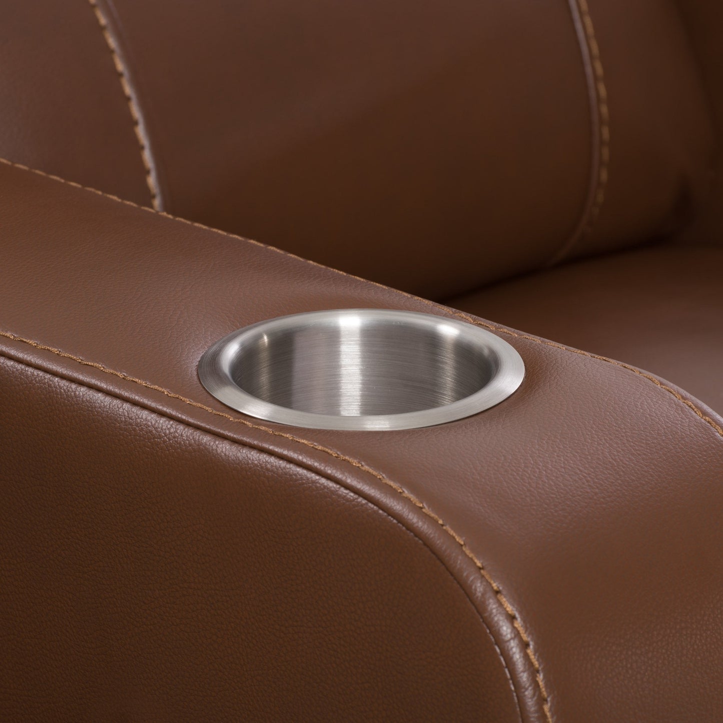 brown Power Recliner Tuscon Collection detail image by CorLiving#color_brown