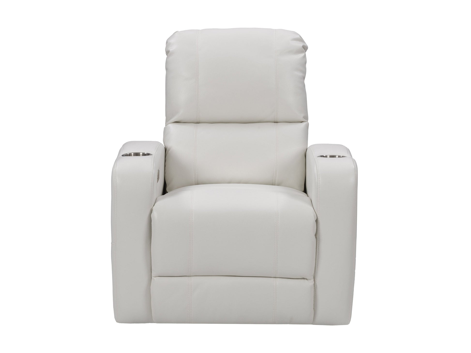 white Power Recliner with Cup Holder Ophelia Collection product image by CorLiving#color_white