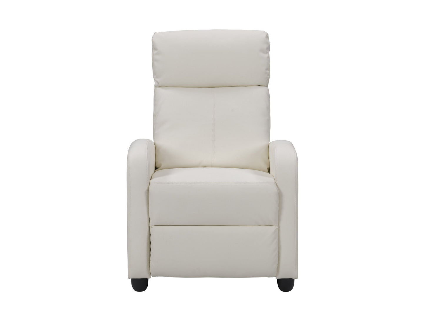 white Push Back Recliner Ophelia Collection product image by CorLiving#color_white
