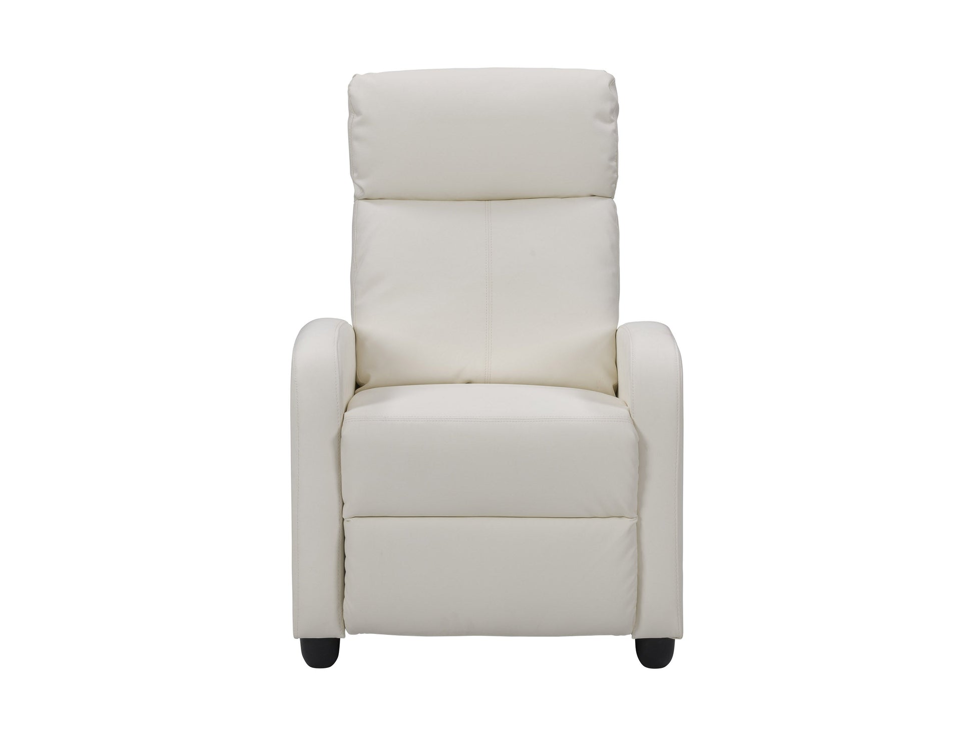 white Push Back Recliner Ophelia Collection product image by CorLiving#color_white