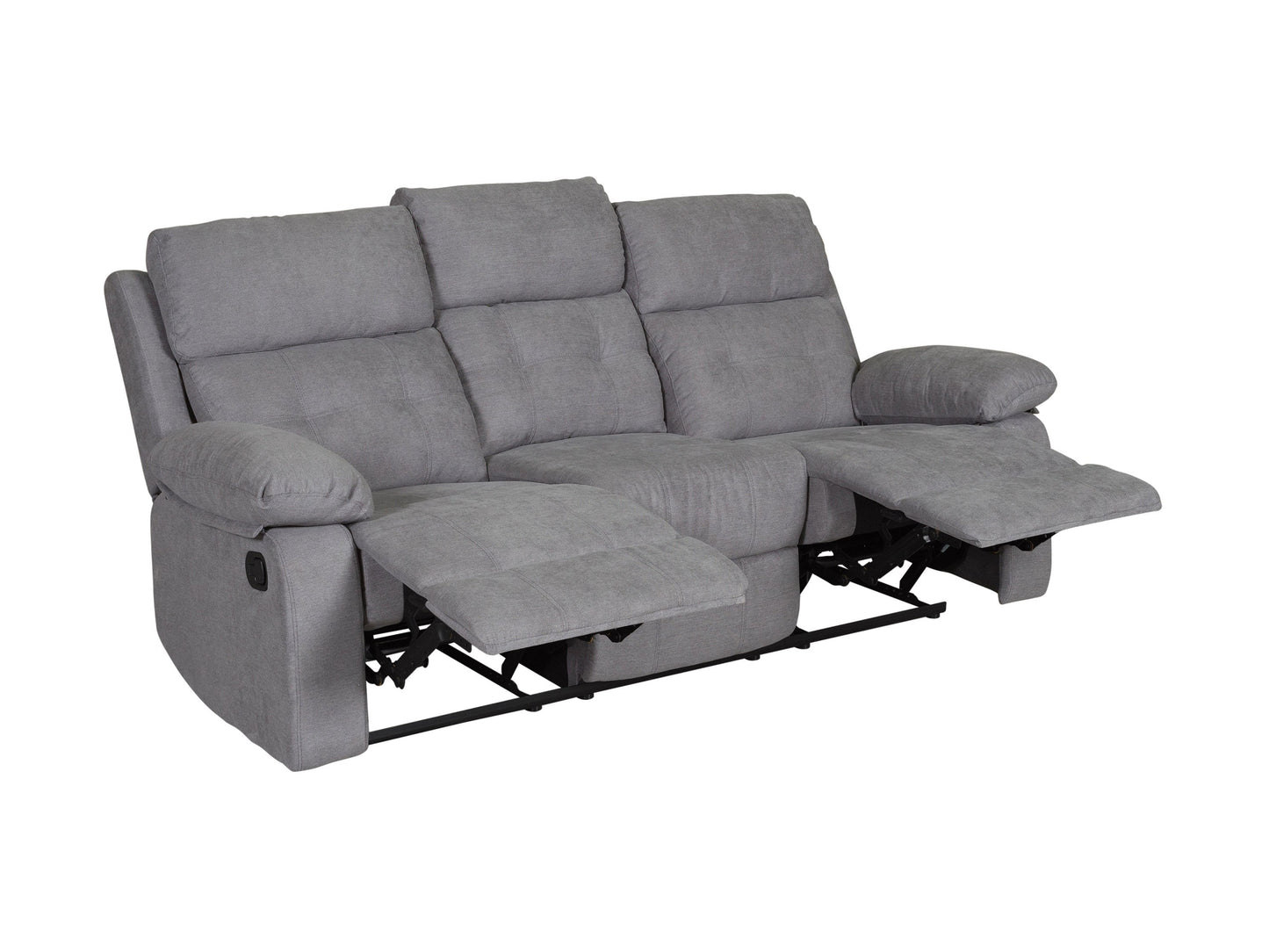 grey 3 Seater Recliner Sofa Oren Collection product image by CorLiving#color_grey