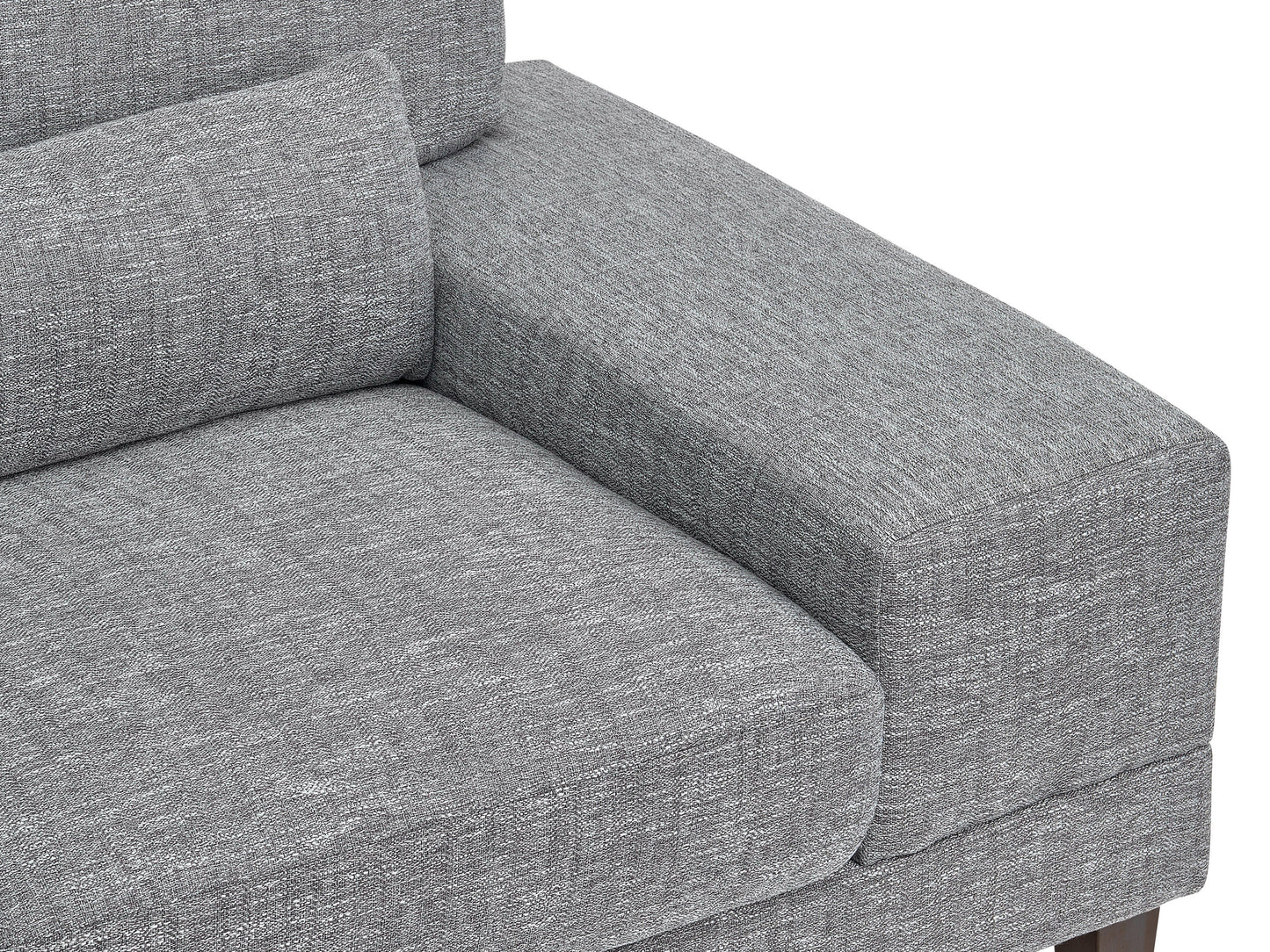 grey Modern Sectional Sofa, Right Facing Ava collection detail image by CorLiving#color_grey