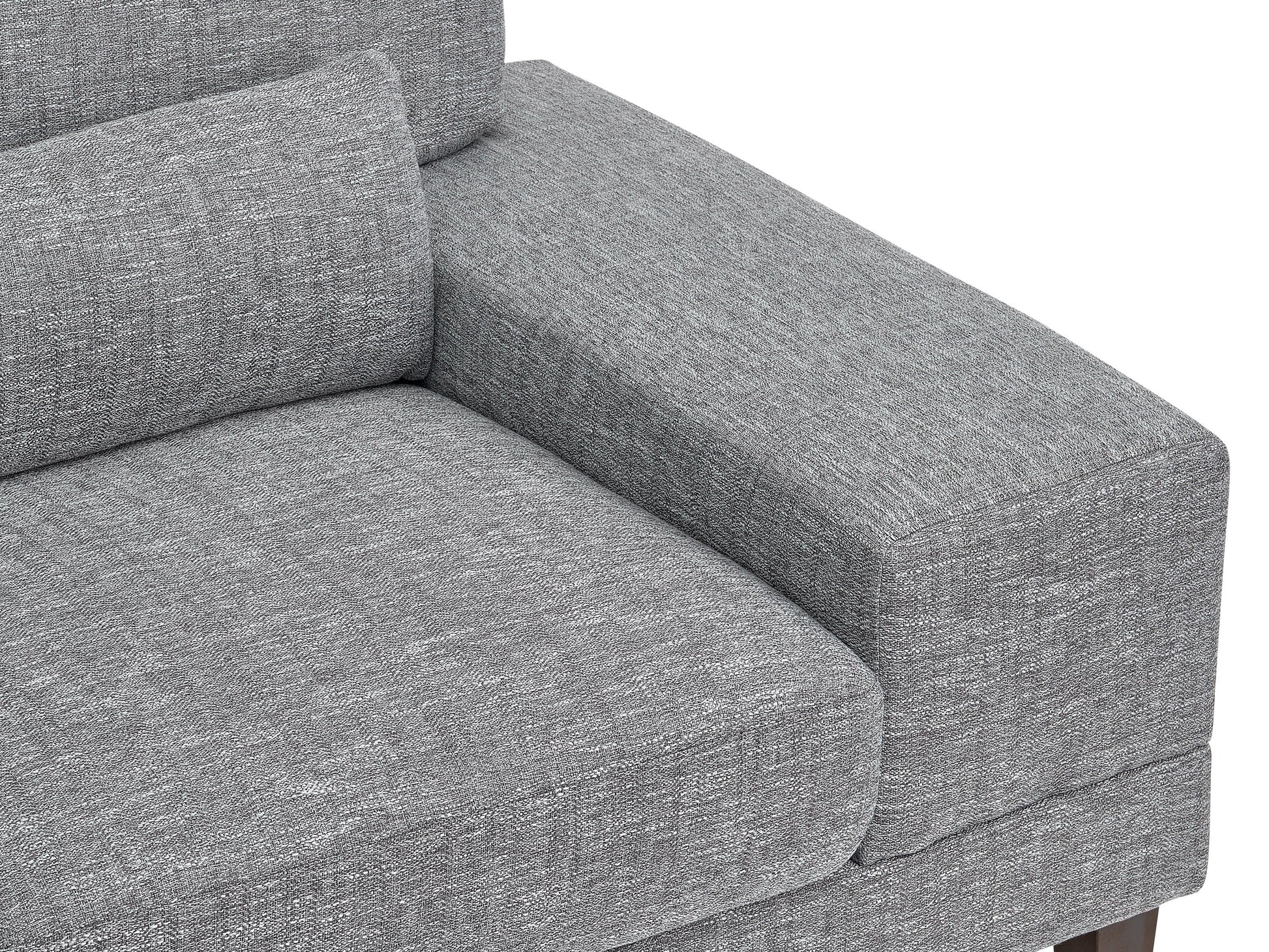 grey Modern Sectional Sofa, Right Facing Ava collection detail image by CorLiving#color_grey