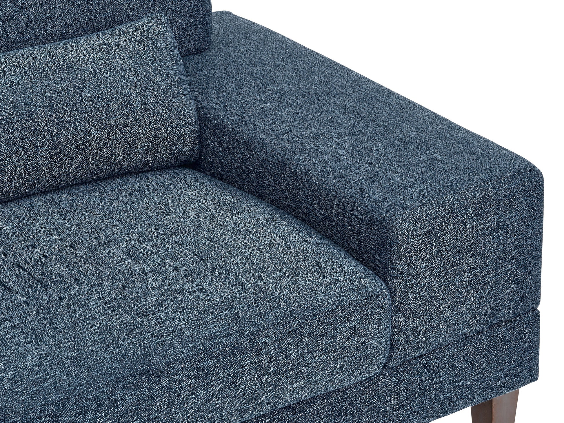 blue Modern Sectional Sofa, Right Facing Ava collection detail image by CorLiving#color_blue