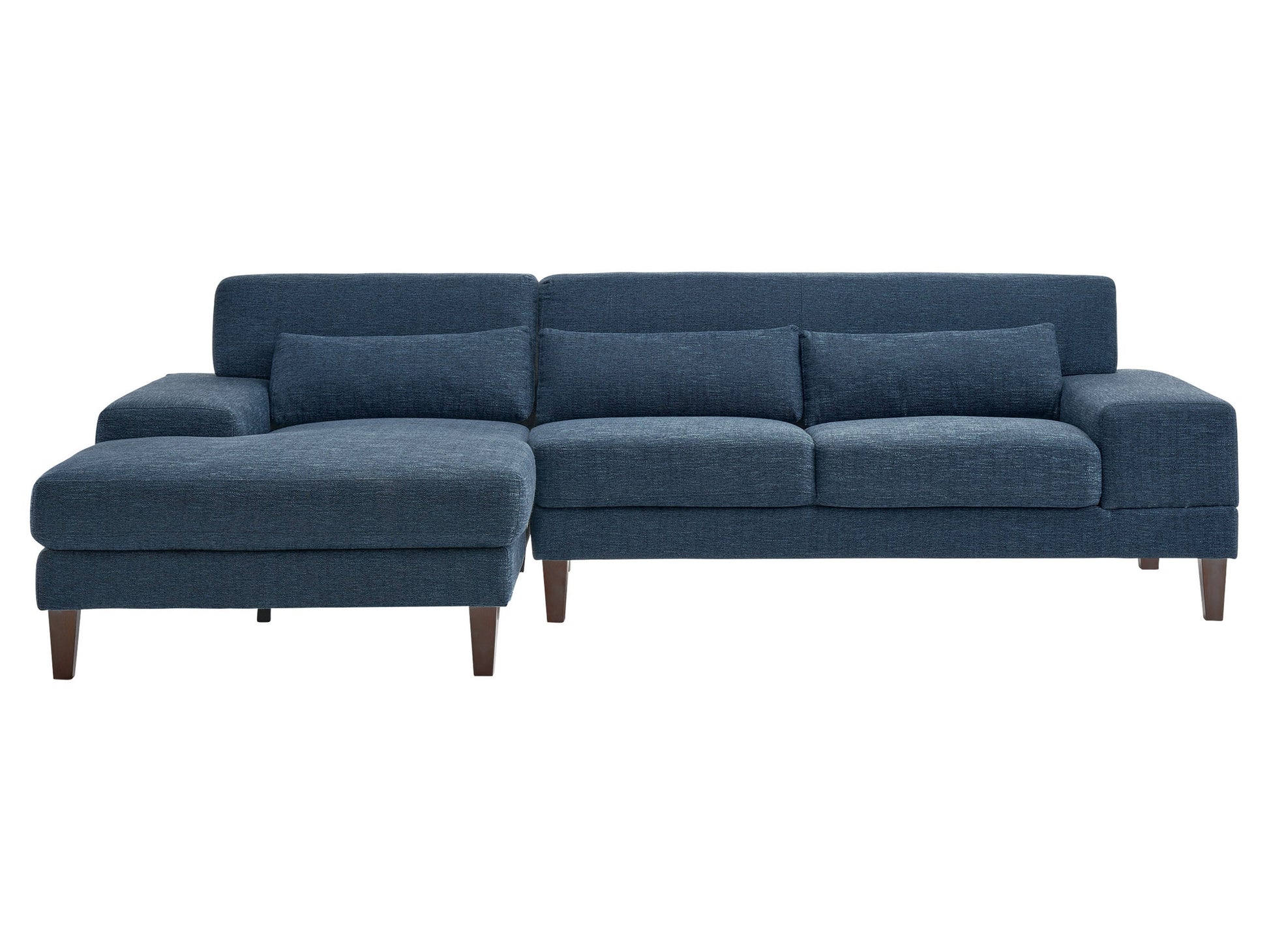 blue Modern Sectional Sofa, Right Facing Ava collection product image by CorLiving#color_blue