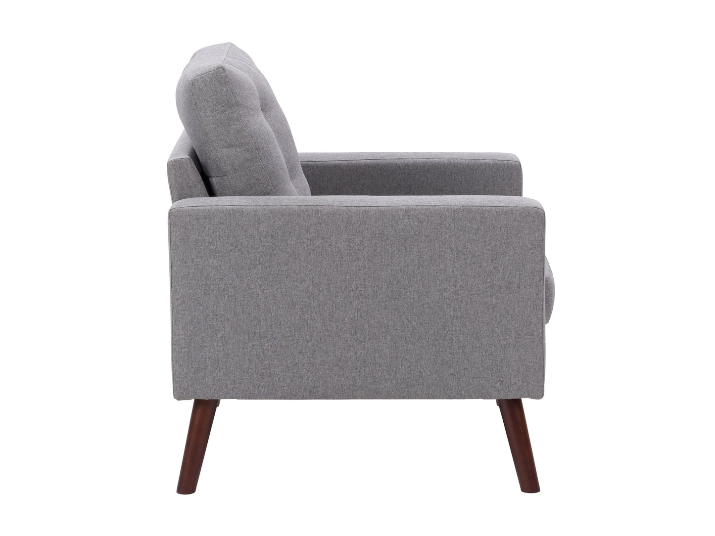 grey Tufted Accent Chair Lyla Collection product image by CorLiving#color_lyla-grey