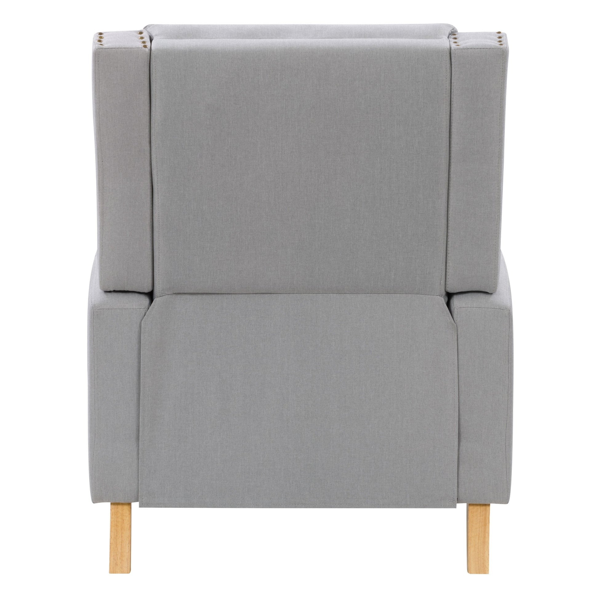 light grey Reclining Accent Chair Lynwood Collection product image by CorLiving#color_light-grey