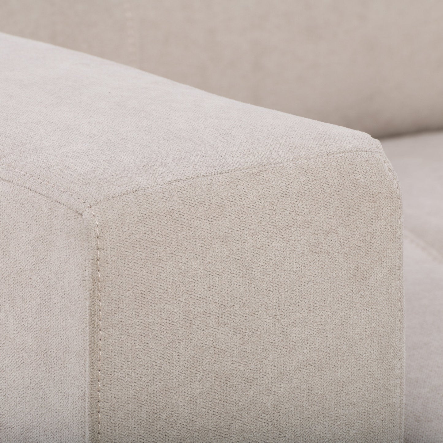 beige Brown Accent Chair Club Collection detail image by CorLiving#color_beige