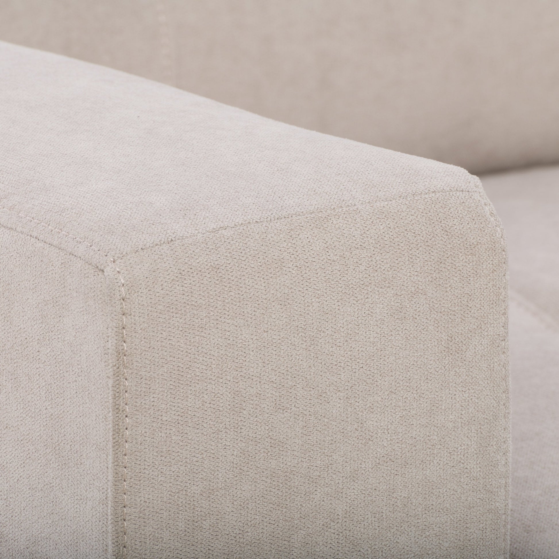 beige Brown Accent Chair Club Collection detail image by CorLiving#color_beige