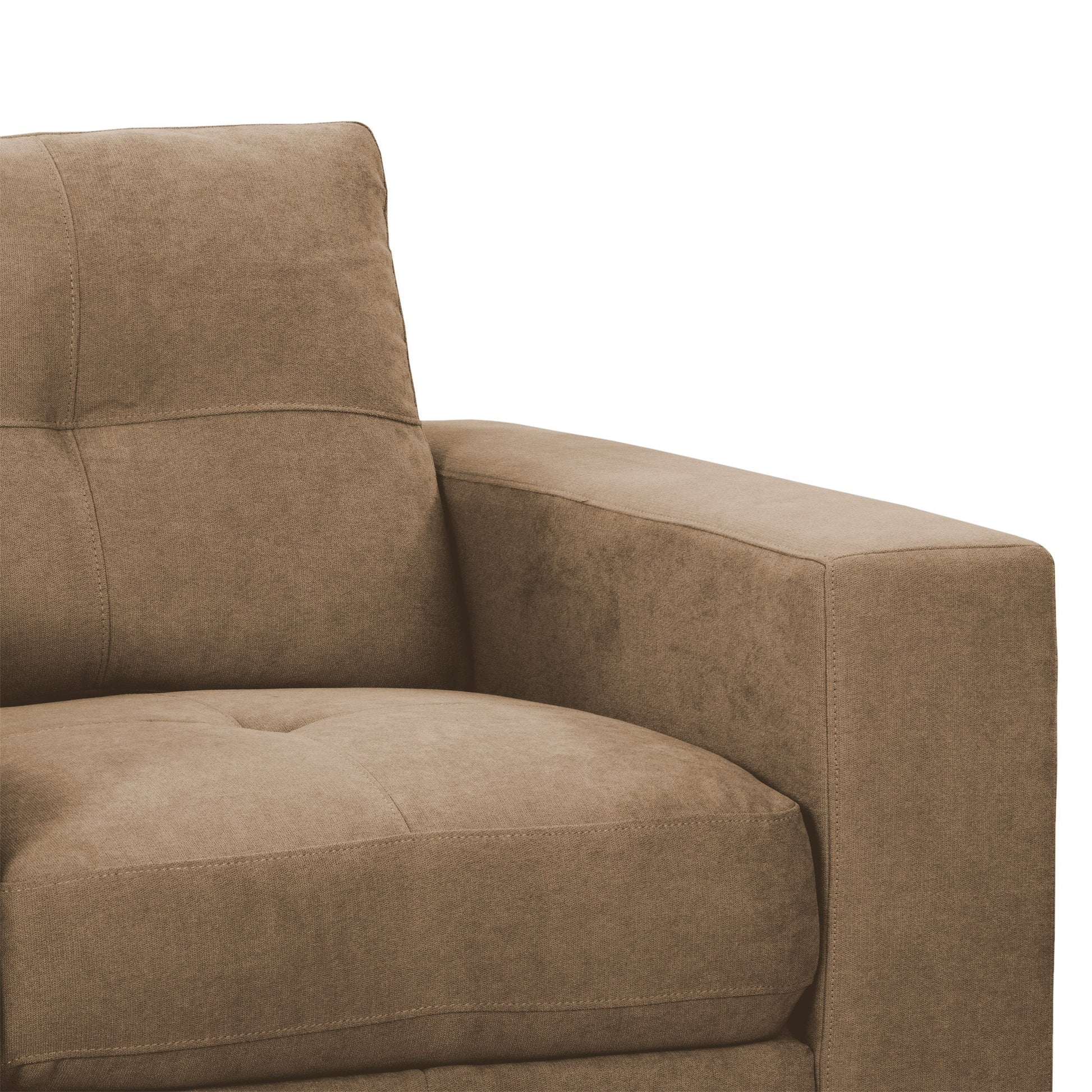 brown Brown Accent Chair Club Collection detail image by CorLiving#color_brown