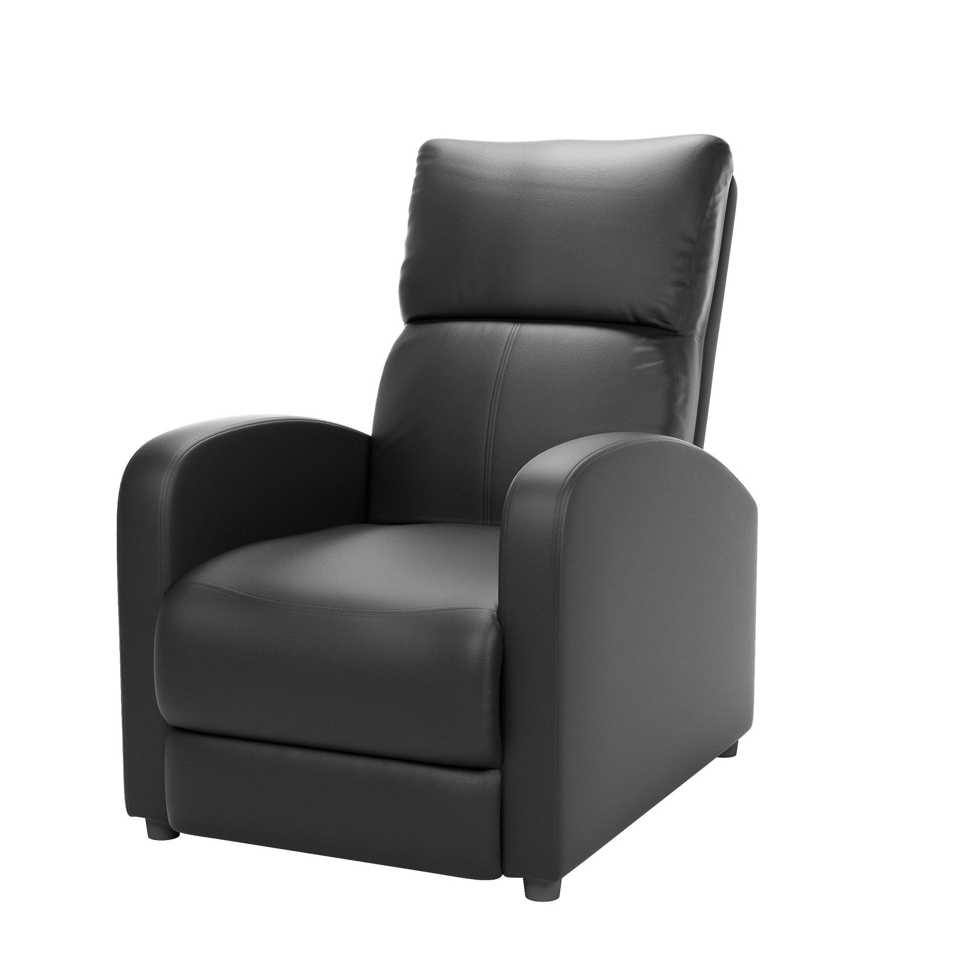 black Modern Recliner Chair Moor Collection product image by CorLiving#color_black
