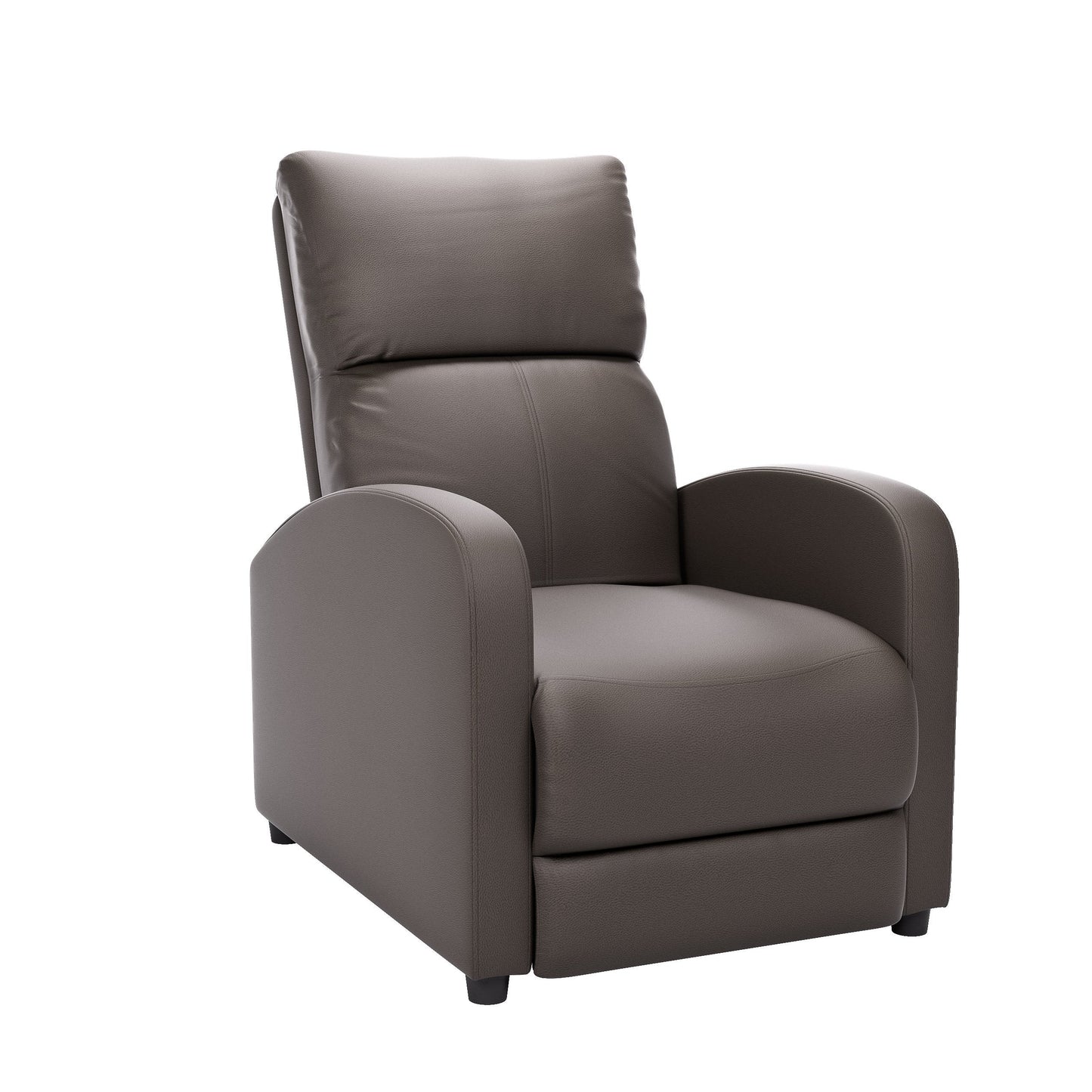 brown Modern Recliner Chair Moor Collection product image by CorLiving#color_brown