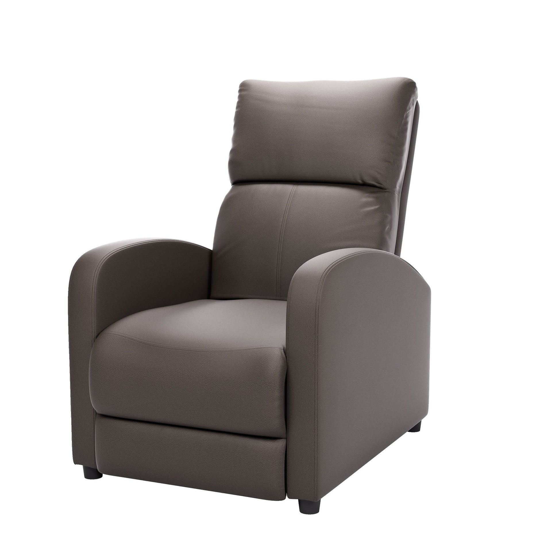 brown Modern Recliner Chair Moor Collection product image by CorLiving#color_brown