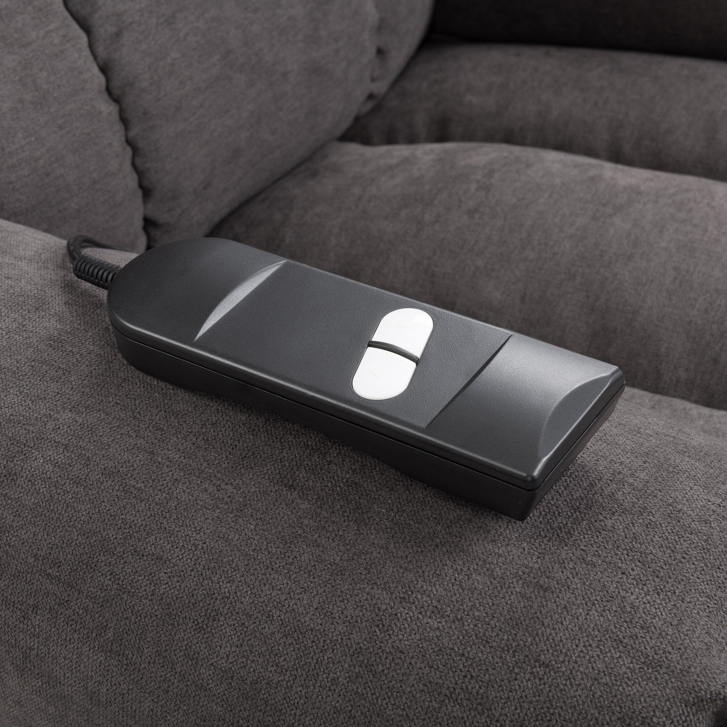 grey Power Lift Assist Recliner Dallas Collection detail image by CorLiving#color_grey