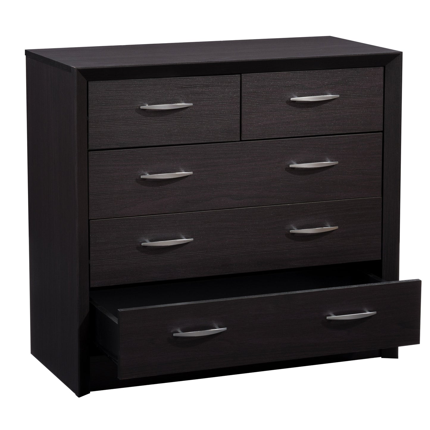 black oak Mid Century Modern Dresser Newport Collection product image by CorLiving#color_black-oak