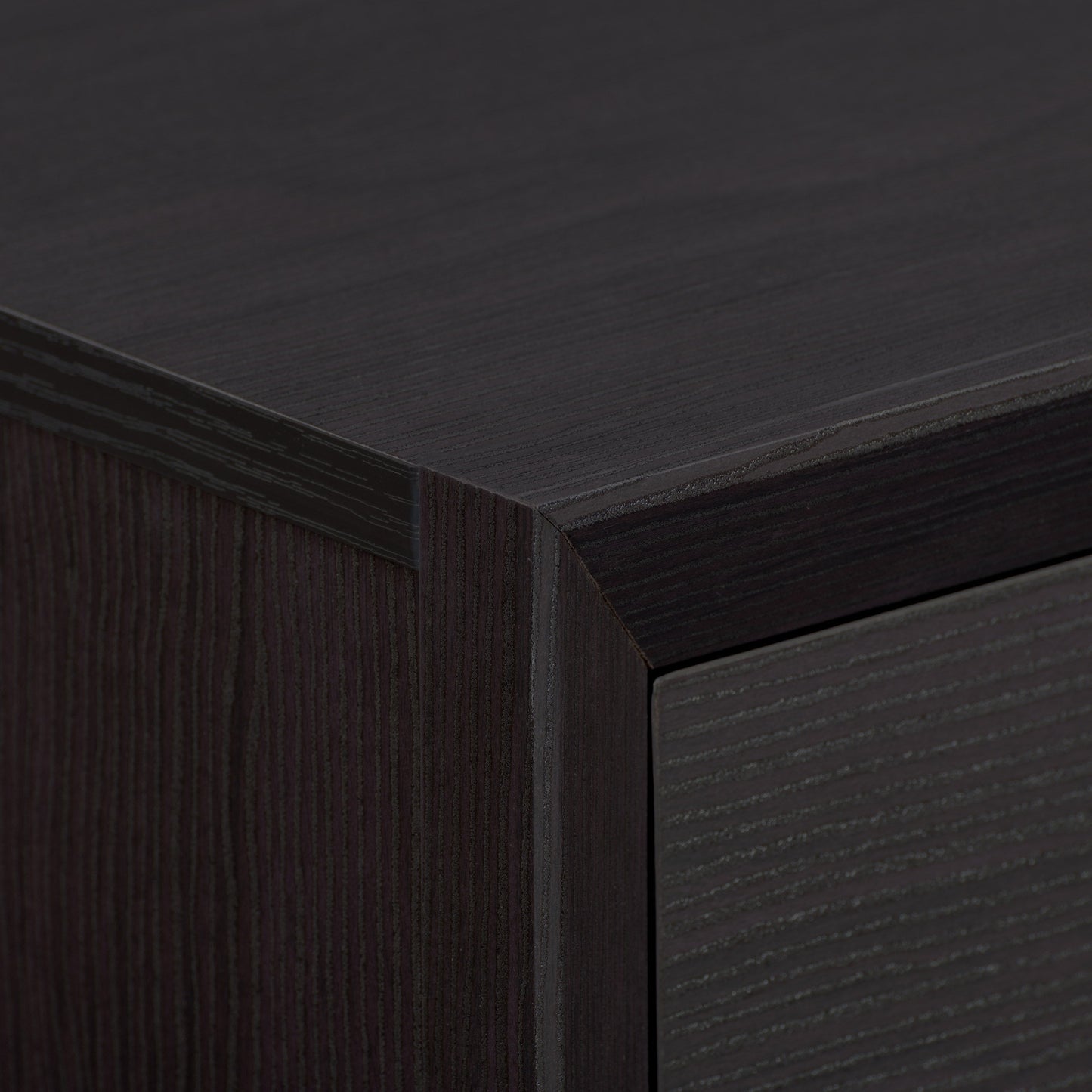 black oak 8 Drawer Dresser Newport Collection detail image by CorLiving#color_black-oak