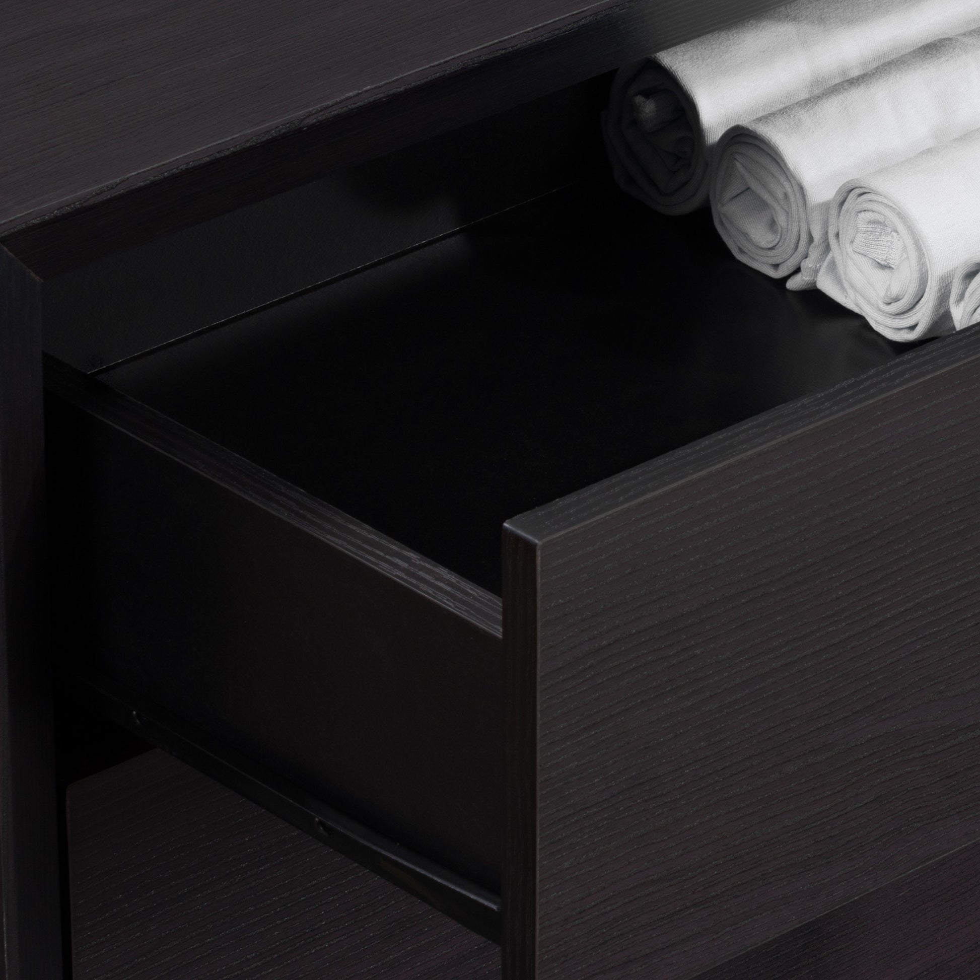 black oak 8 Drawer Dresser Newport Collection detail image by CorLiving#color_black-oak