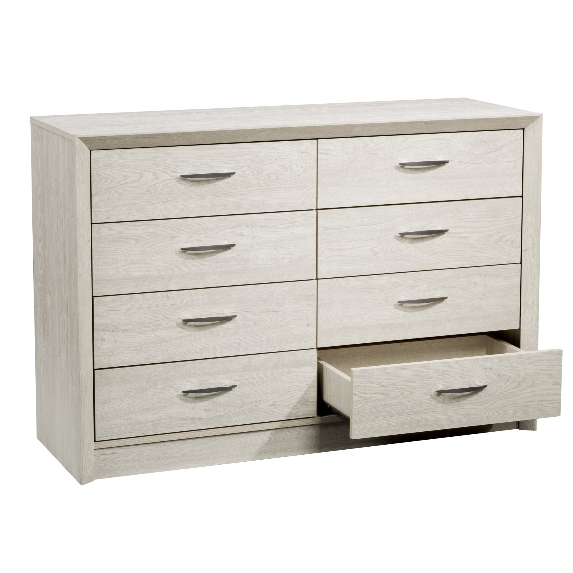 white washed oak 8 Drawer Dresser Newport Collection product image by CorLiving#color_white-washed-oak