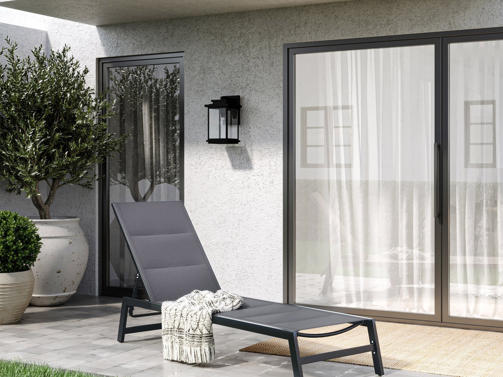 grey Reclining Lounge Chair Jasper Collection lifestyle scene by CorLiving#color_grey