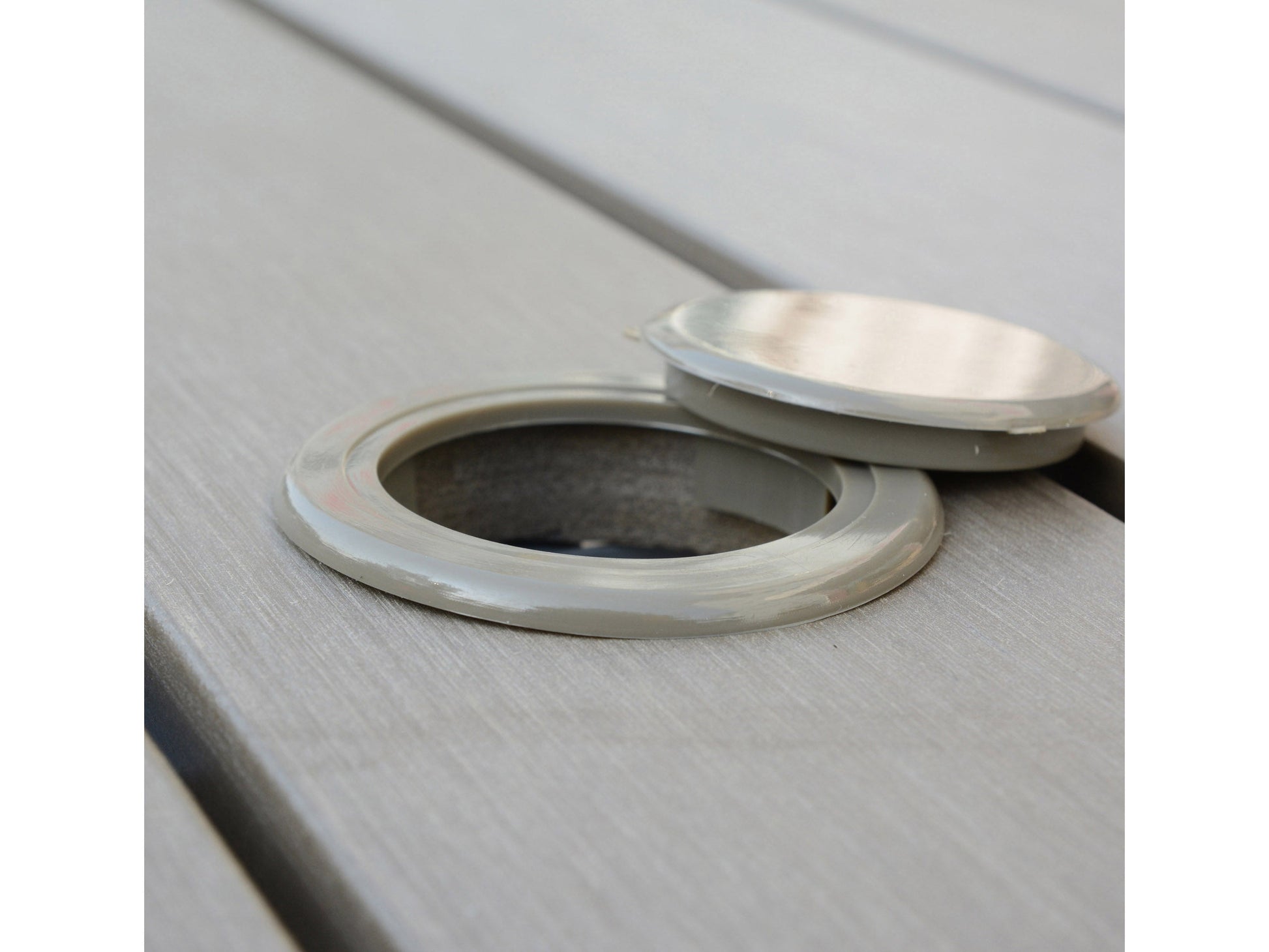 grey Square Outdoor Dining Table Gallant Collection detail image by CorLiving#color_grey