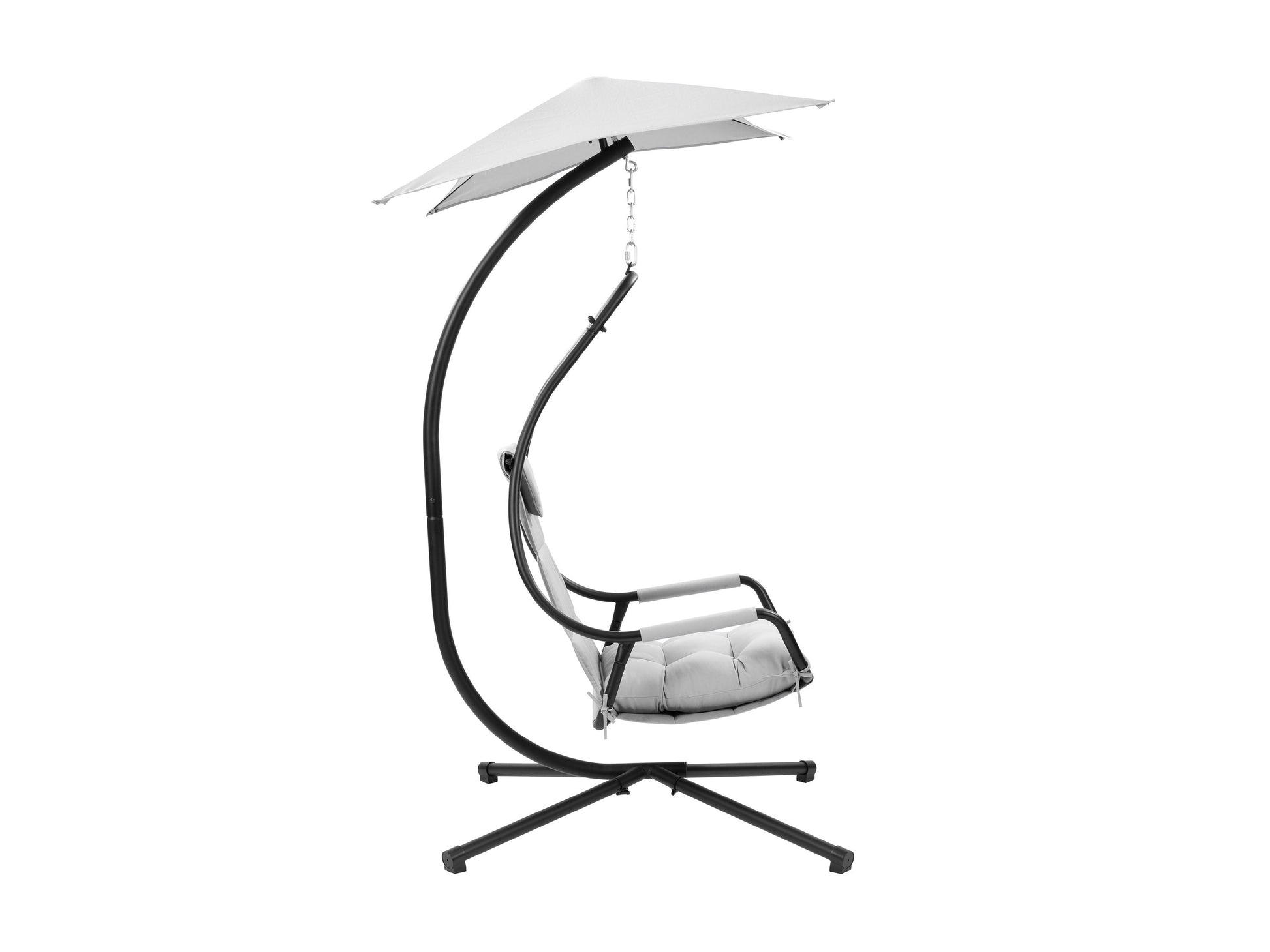 light grey Swing Lounge Chair Kingsley Collection product image by CorLiving#color_light-grey
