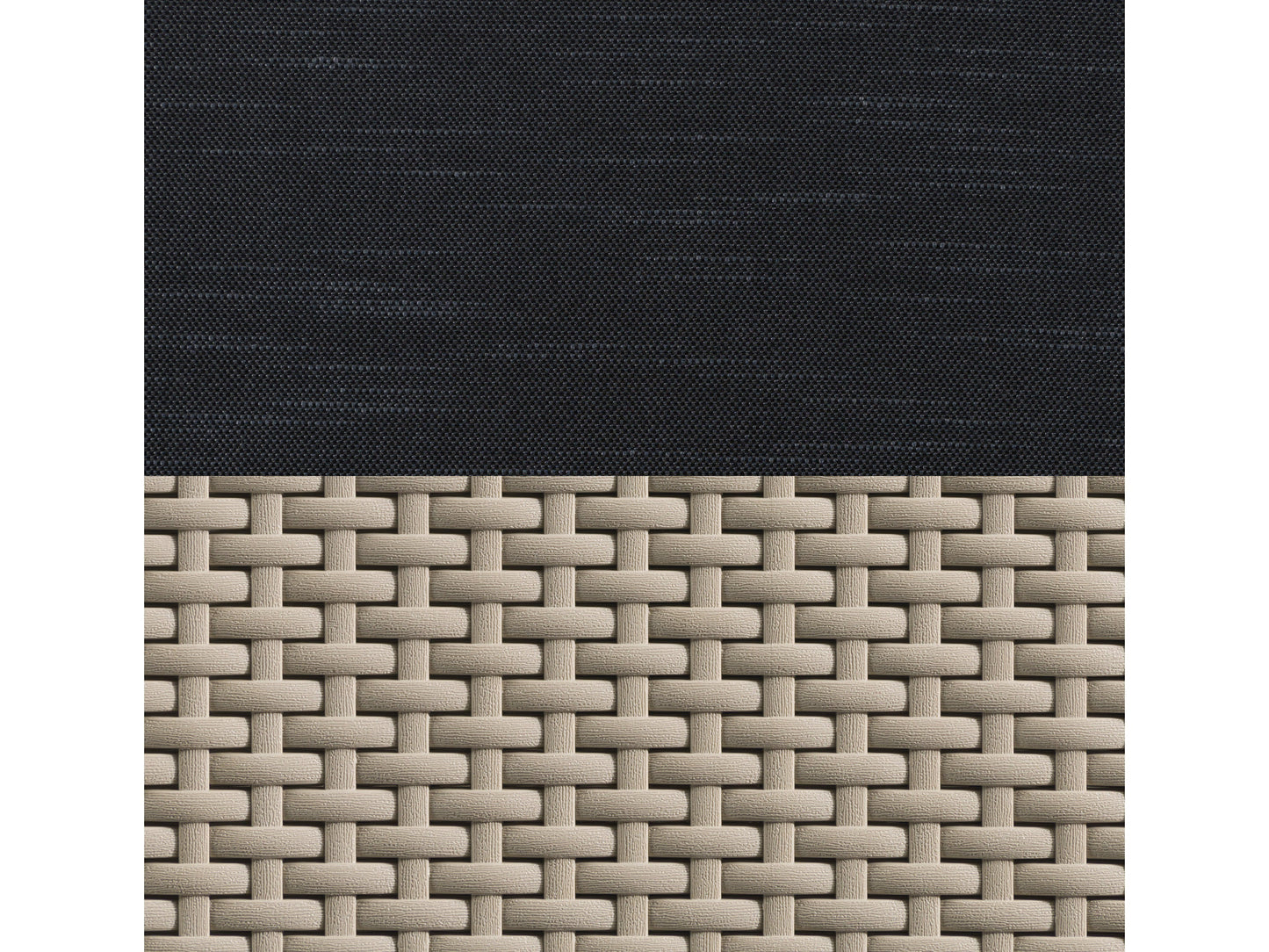 beige and black Outdoor Wicker Sectional Set, 6pc Lake Front Collection detail image by CorLiving#color_beige-and-black