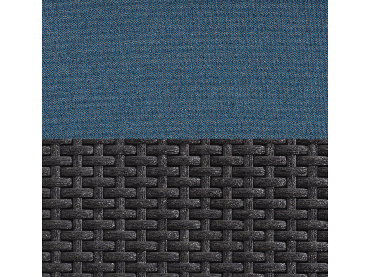 black and blue Outdoor Wicker Sectional Set, 6pc Lake Front Collection detail image by CorLiving#color_black-and-blue