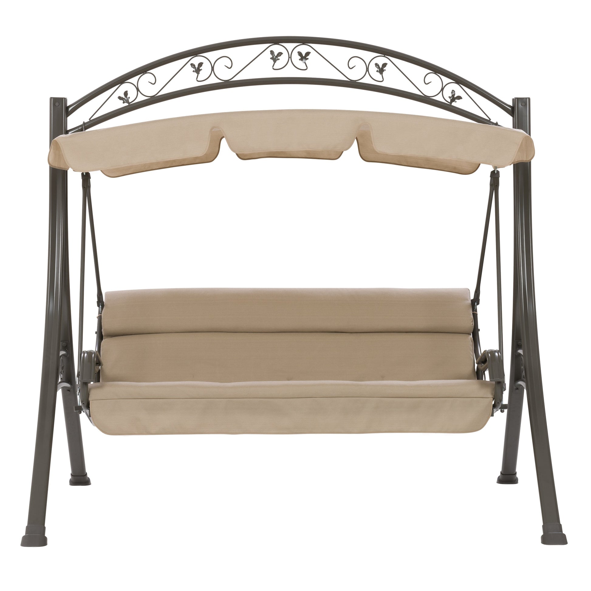 beige Patio Swing With Canopy Nantucket Collection product image by CorLiving#color_beige