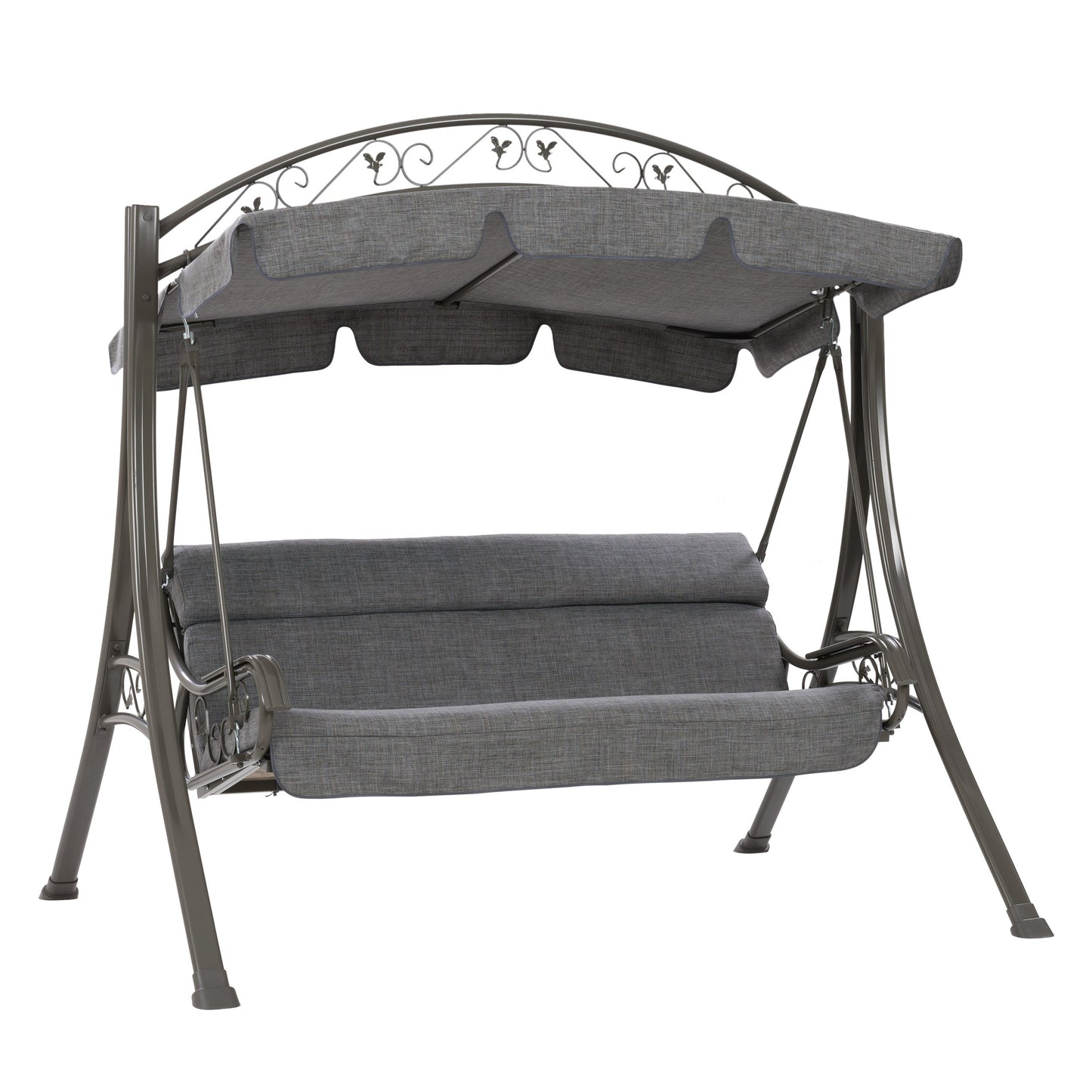 grey Patio Swing With Canopy Nantucket Collection product image by CorLiving#color_grey