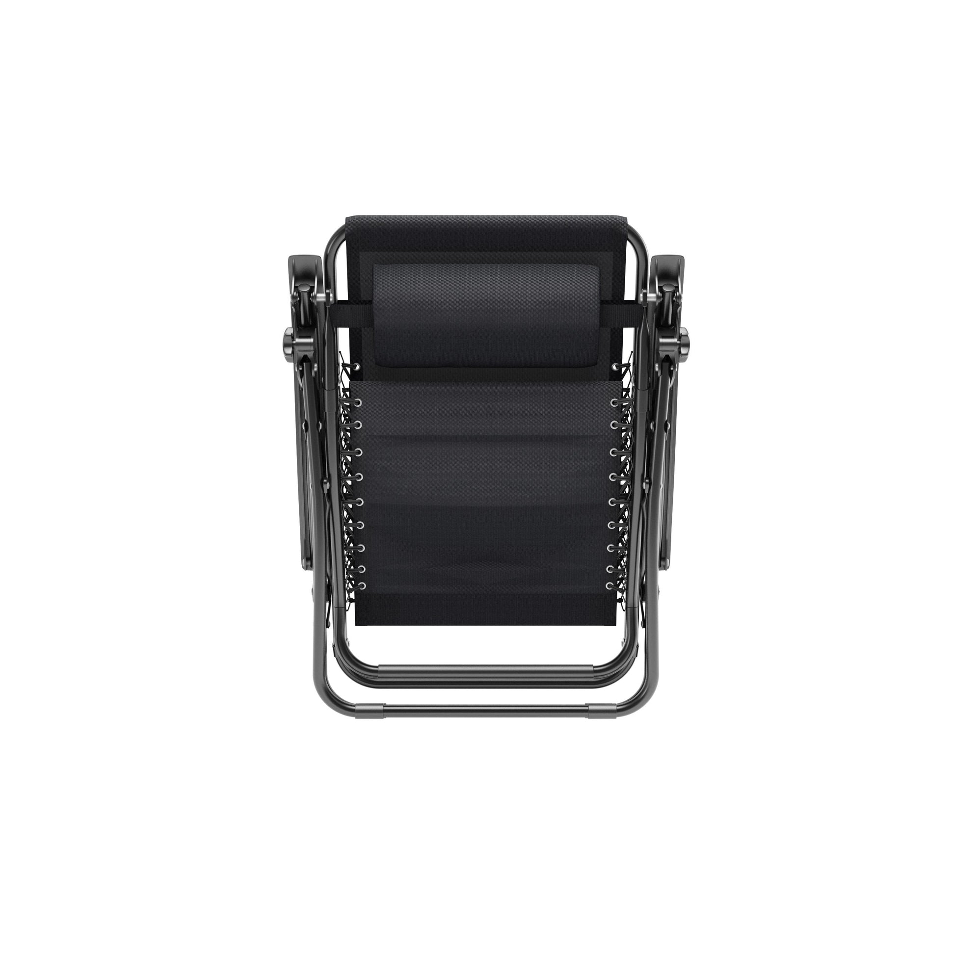black Folding Lounge Chair Riverside Collection product image by CorLiving#color_black