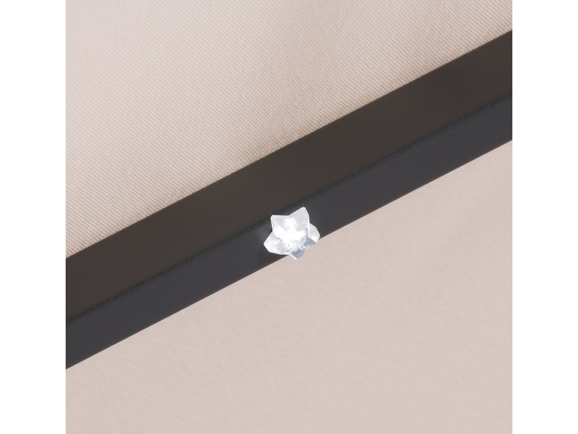 beige led umbrella, tilting Skylight Collection detail image CorLiving#color_beige
