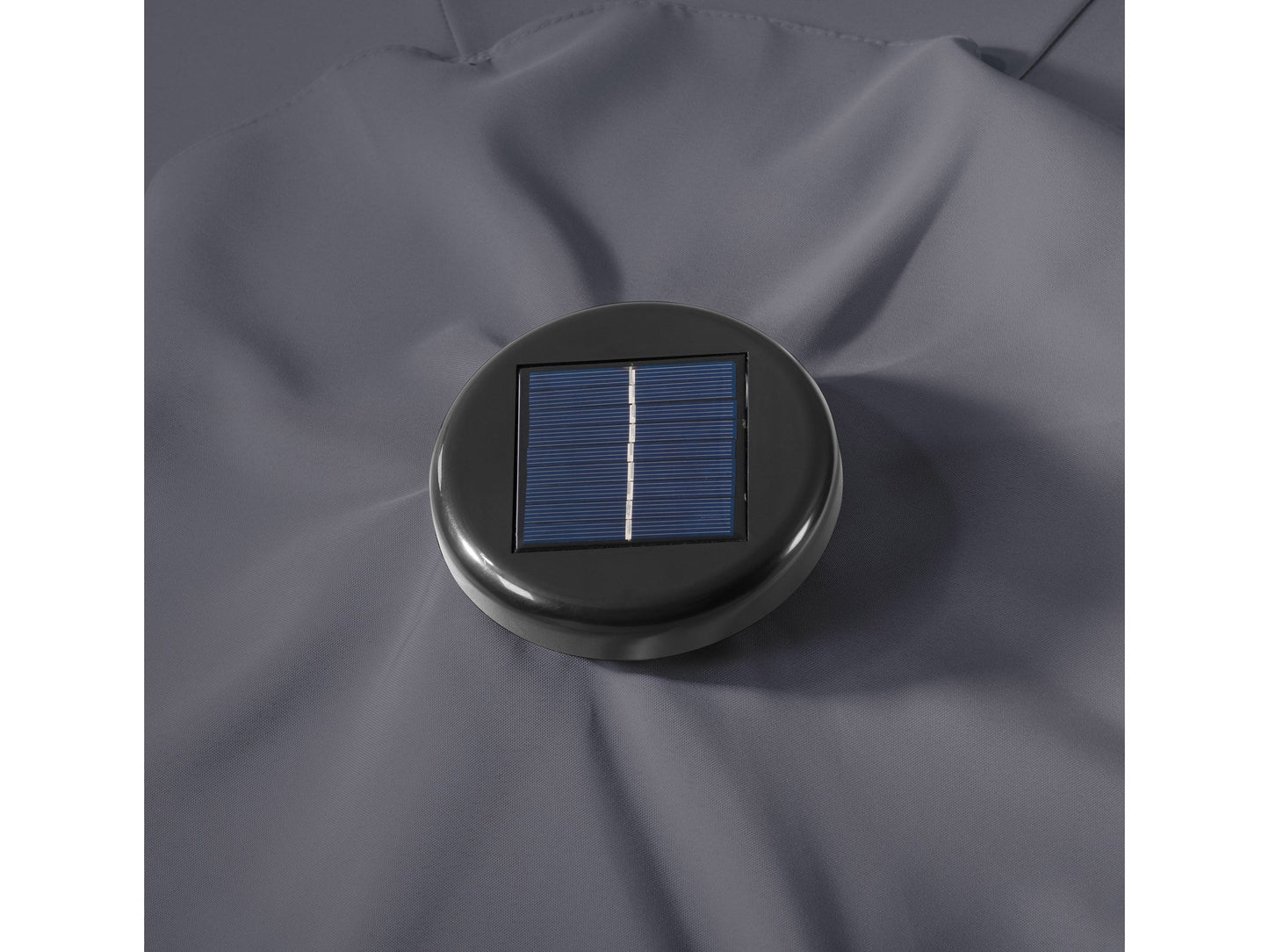 grey led umbrella, tilting Skylight Collection detail image CorLiving#color_grey