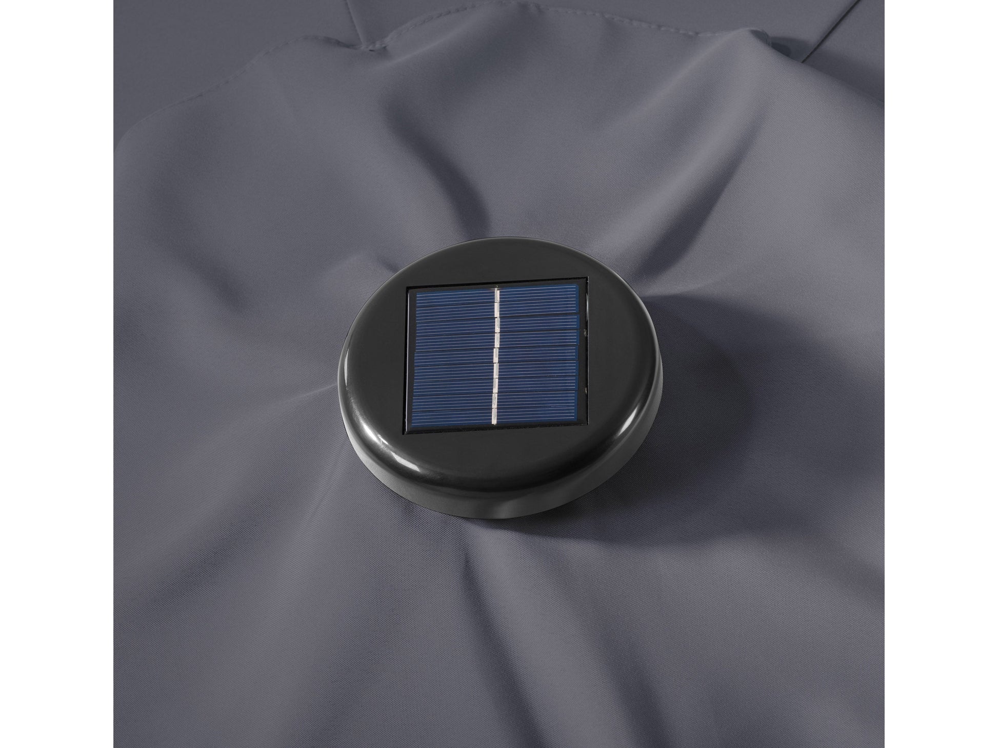 grey led umbrella, tilting Skylight Collection detail image CorLiving#color_grey