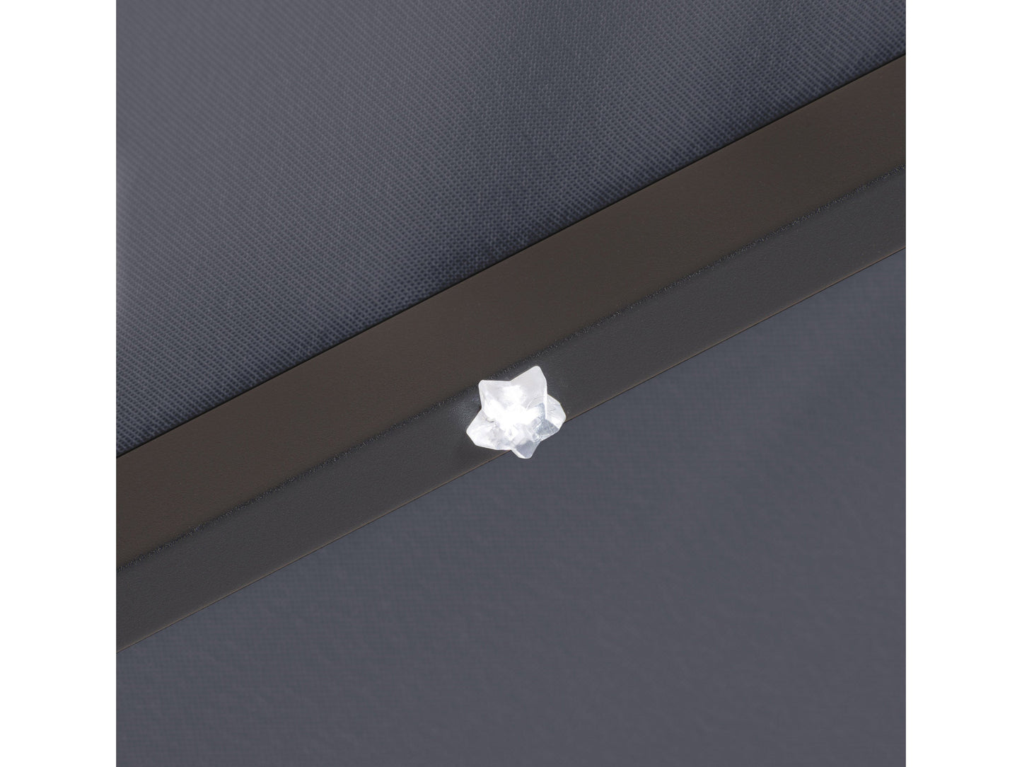 grey led umbrella, tilting Skylight Collection detail image CorLiving#color_grey