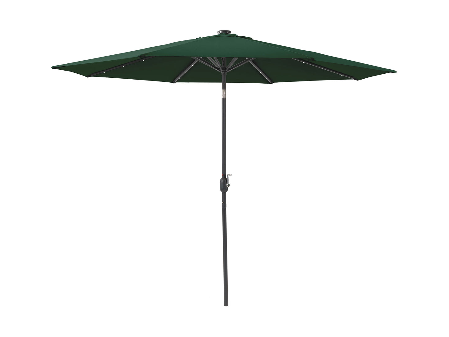 dark green led umbrella, tilting Skylight Collection product image CorLiving#color_dark-green