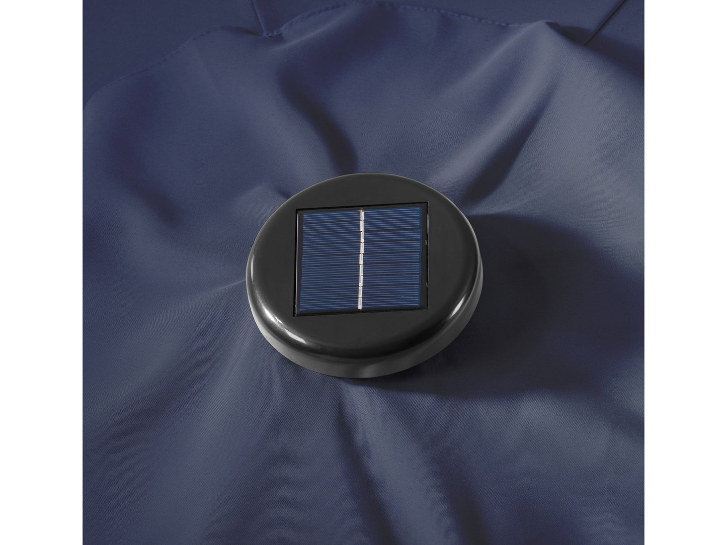 navy blue led umbrella, tilting Skylight Collection detail image CorLiving#color_navy-blue