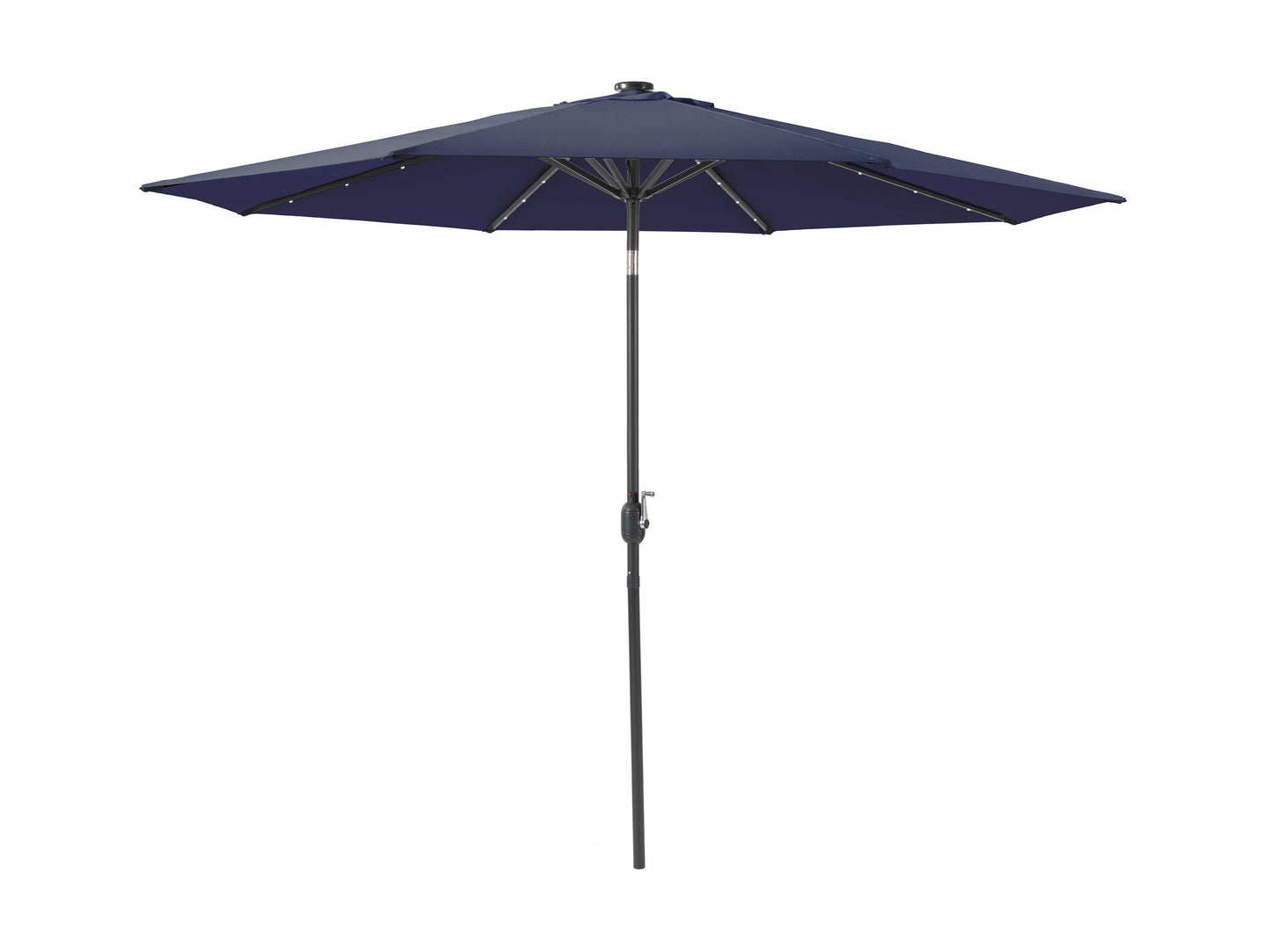 navy blue led umbrella, tilting Skylight Collection product image CorLiving#color_navy-blue