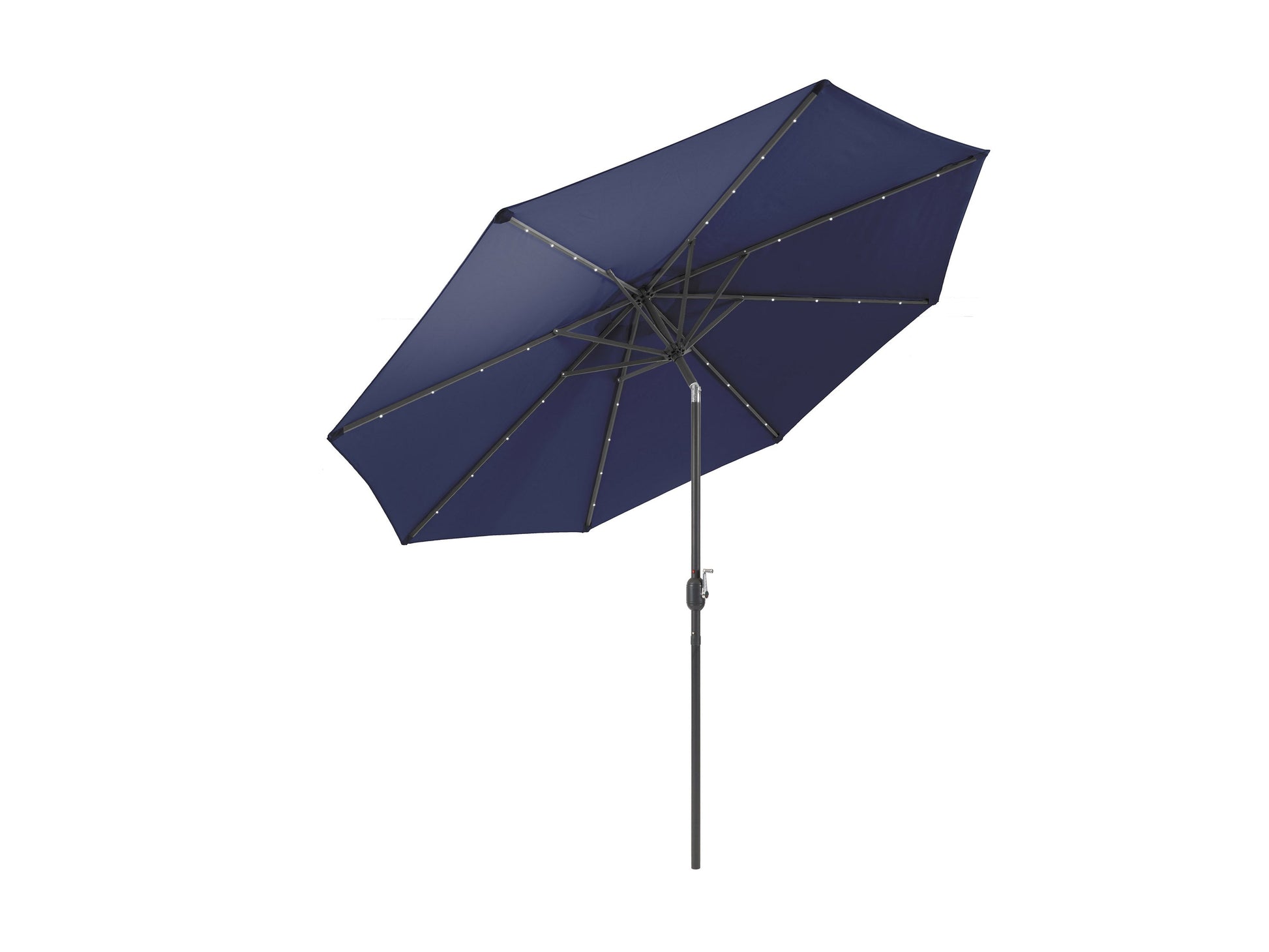 navy blue led umbrella, tilting Skylight Collection product image CorLiving#color_navy-blue