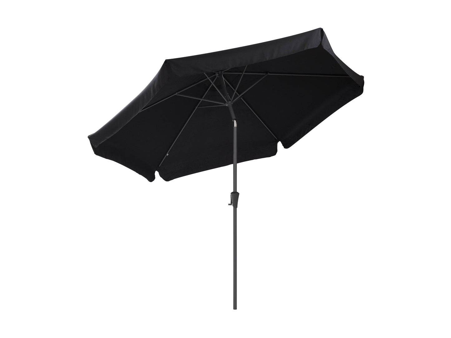 black 10ft patio umbrella, round tilting 200 Series product image CorLiving#color_black
