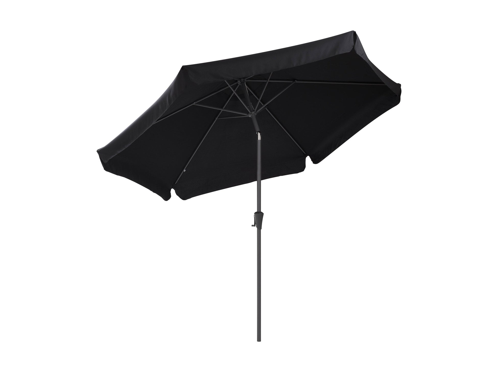 black 10ft patio umbrella, round tilting 200 Series product image CorLiving#color_black