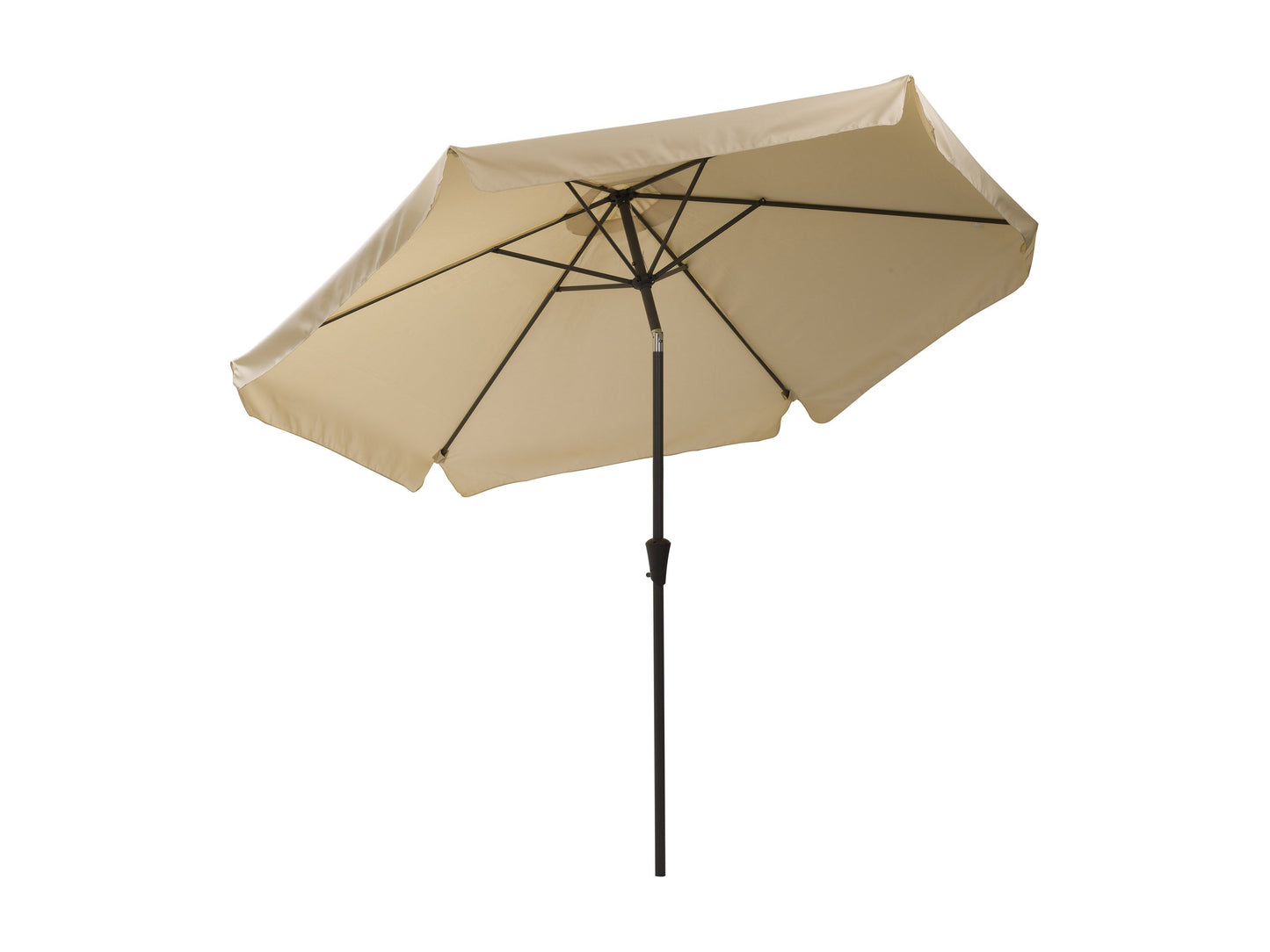 warm white 10ft patio umbrella, round tilting 200 Series product image CorLiving#color_warm-white