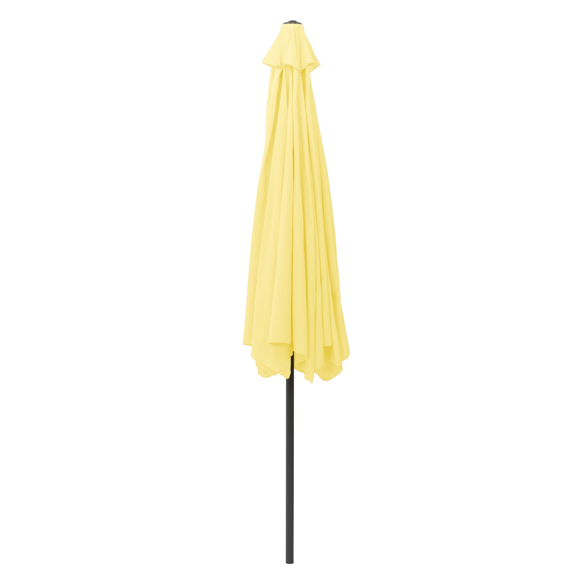 yellow 10ft patio umbrella, round tilting with base 200 Series product image CorLiving#color_yellow