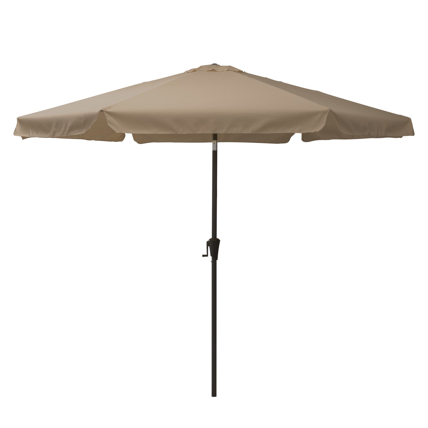 sandy brown 10ft patio umbrella, round tilting with base 200 Series product image CorLiving#color_sandy-brown