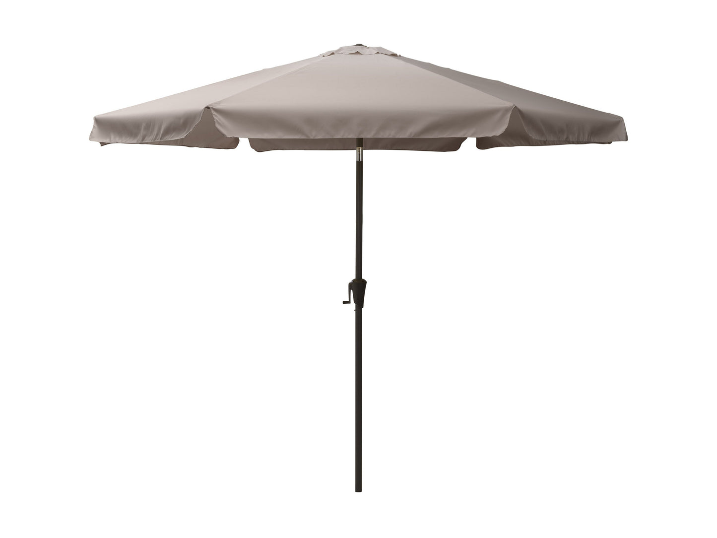 sandy grey 10ft patio umbrella, round tilting 200 Series product image CorLiving#color_sandy-grey