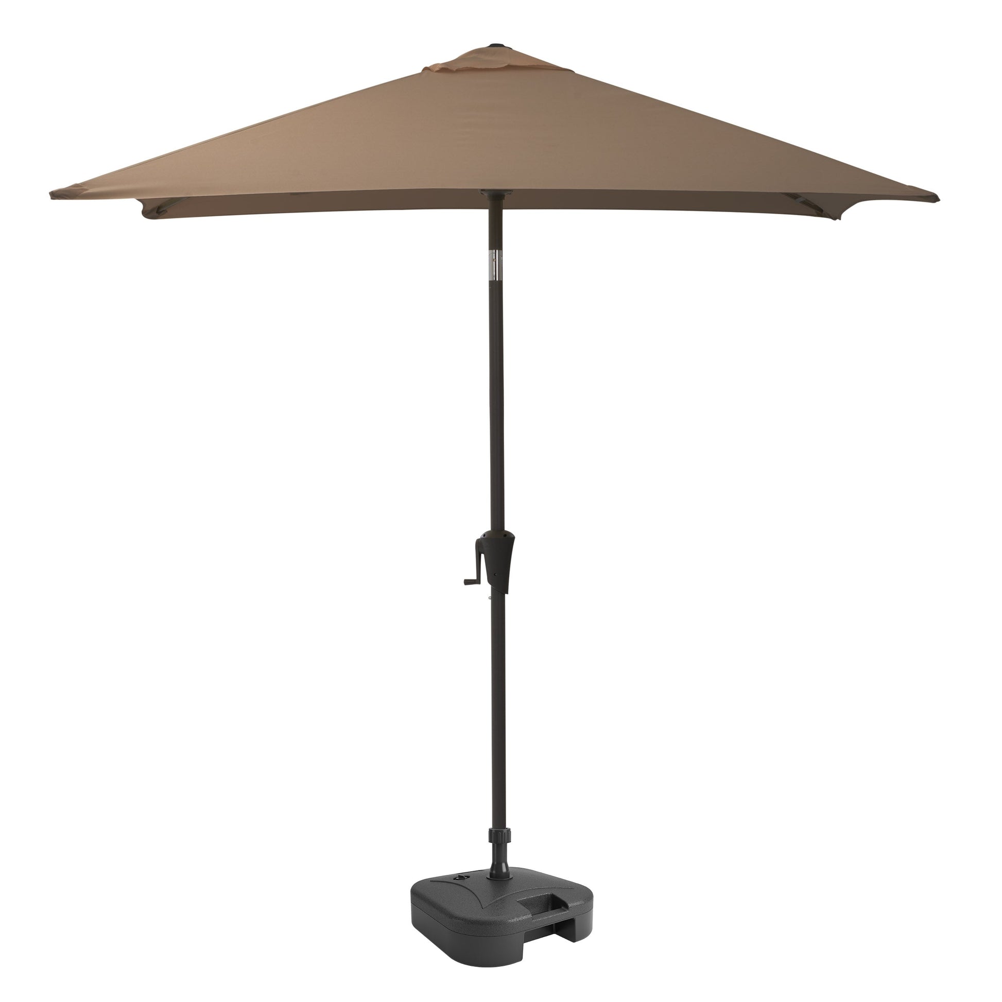 sandy brown square patio umbrella, tilting with base 300 Series product image CorLiving#color_sandy-brown