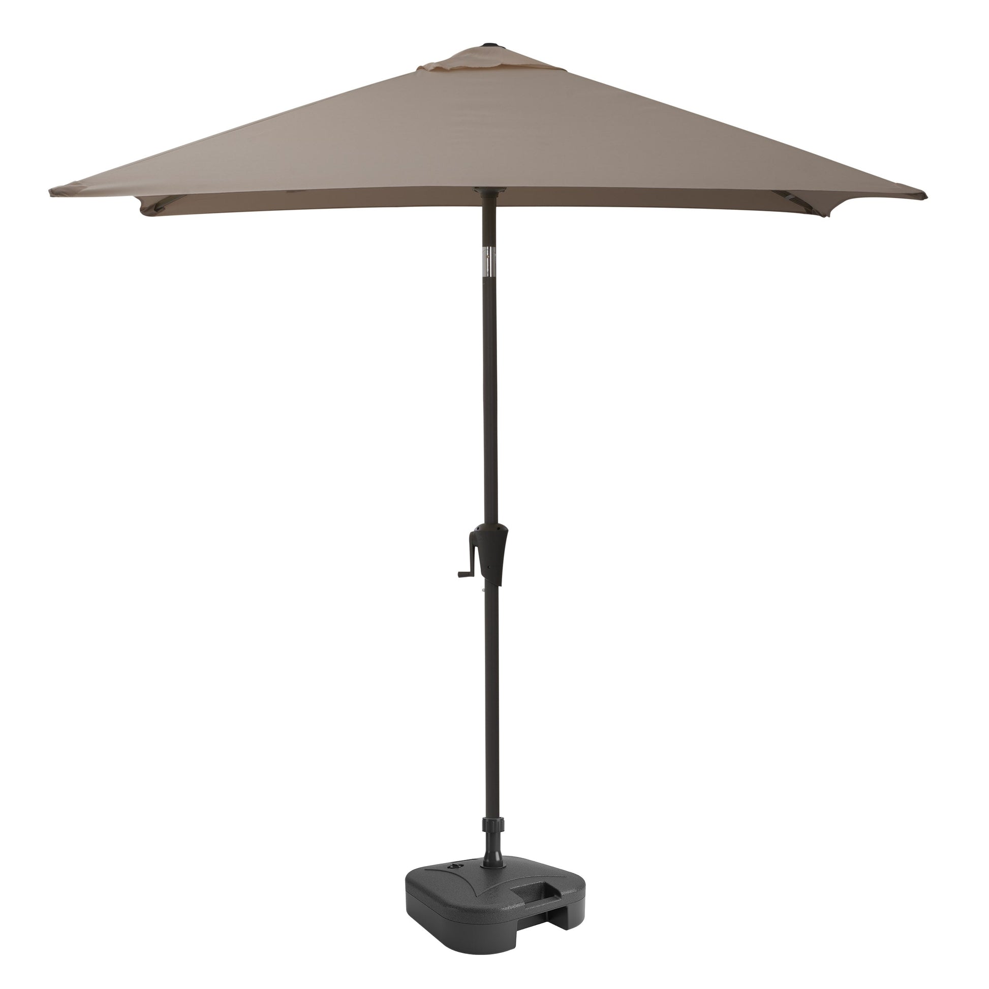 sand grey square patio umbrella, tilting with base 300 Series product image CorLiving#color_sand-grey