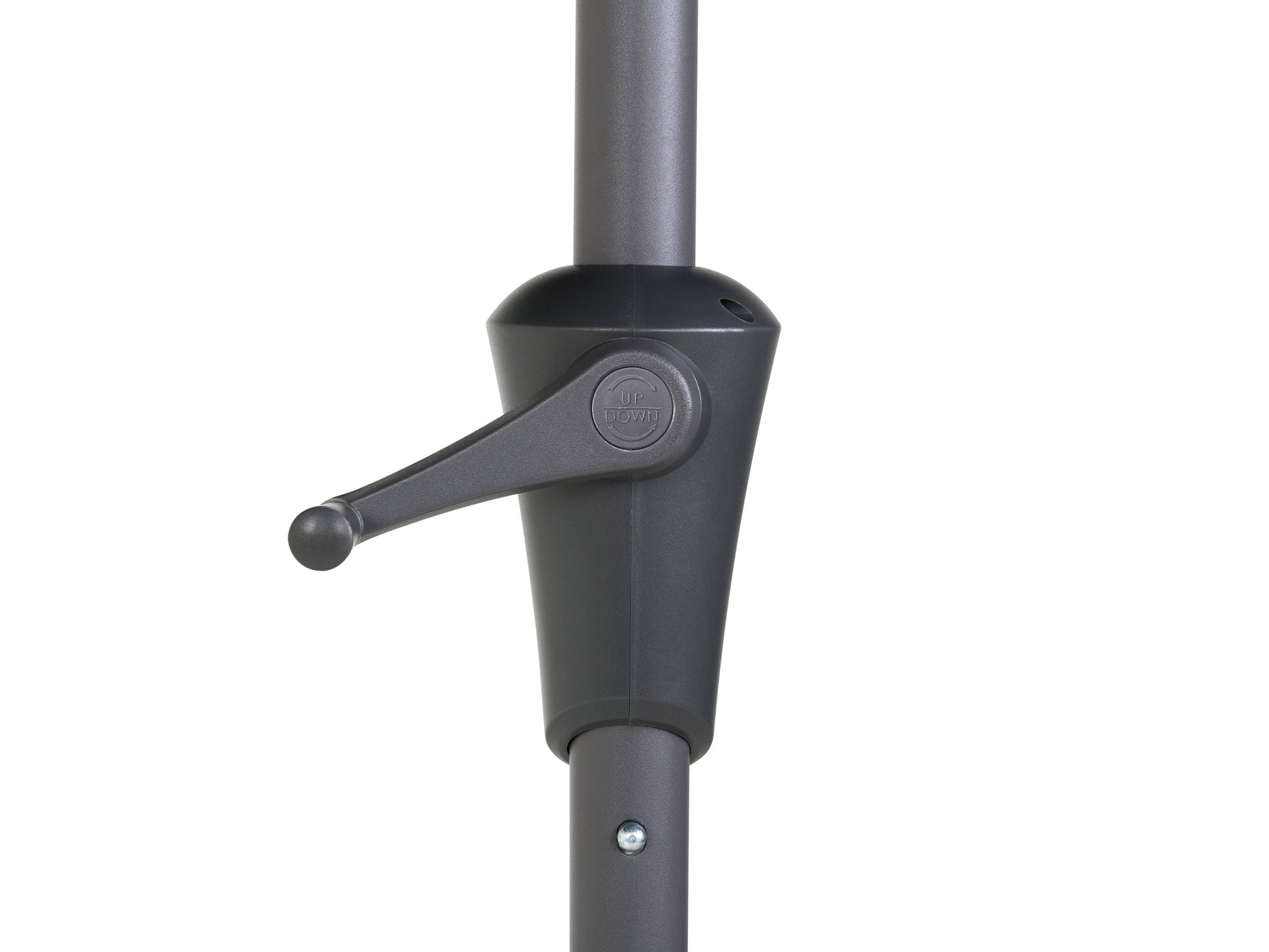forest green square patio umbrella, tilting 300 Series detail image CorLiving#color_forest-green