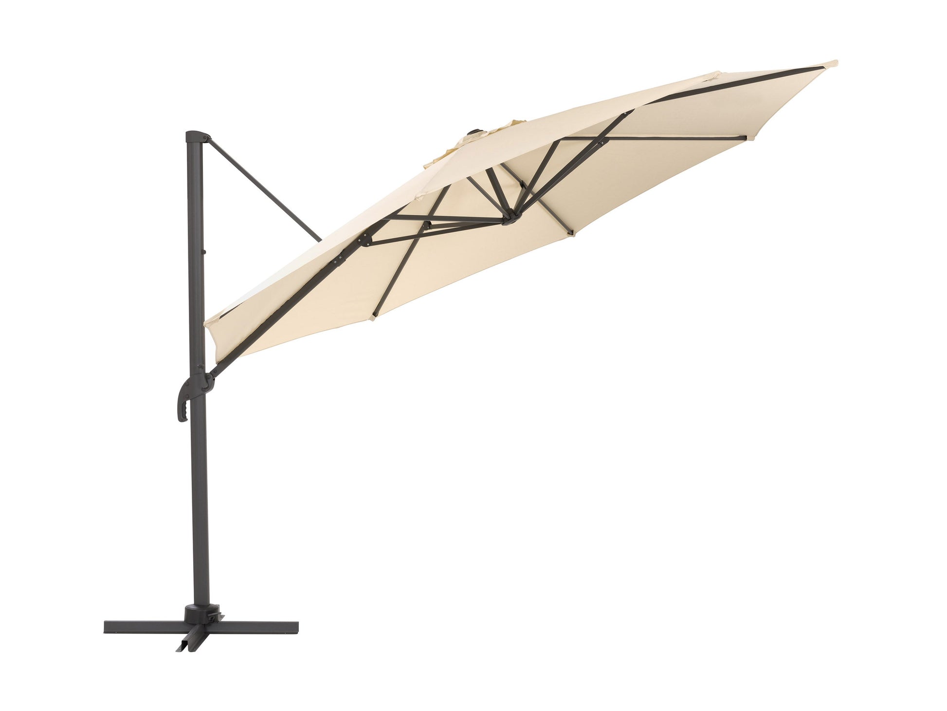 warm white deluxe offset patio umbrella 500 Series product image CorLiving#color_warm-white